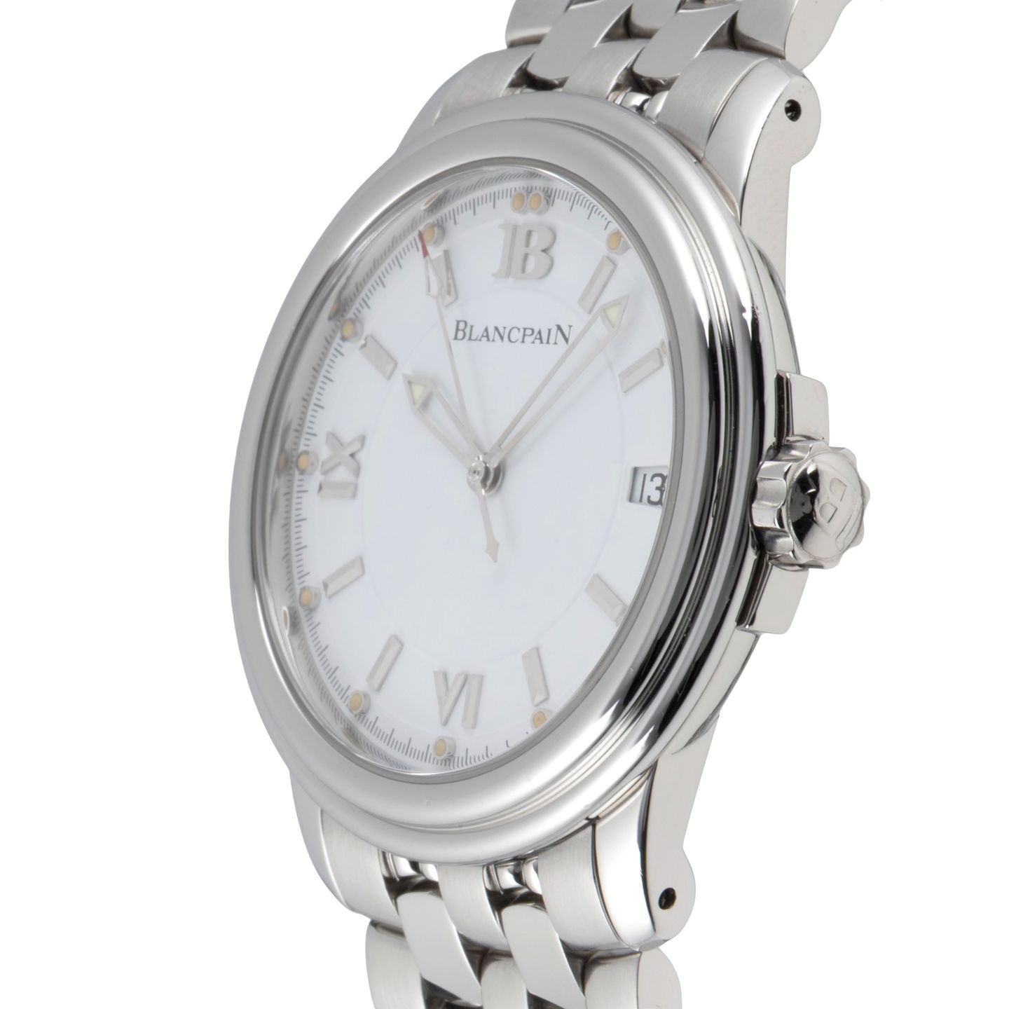 Blancpain Léman Ultra Slim 2100-1127-11 (1995) - Wit wijzerplaat 39mm Staal (6/8)