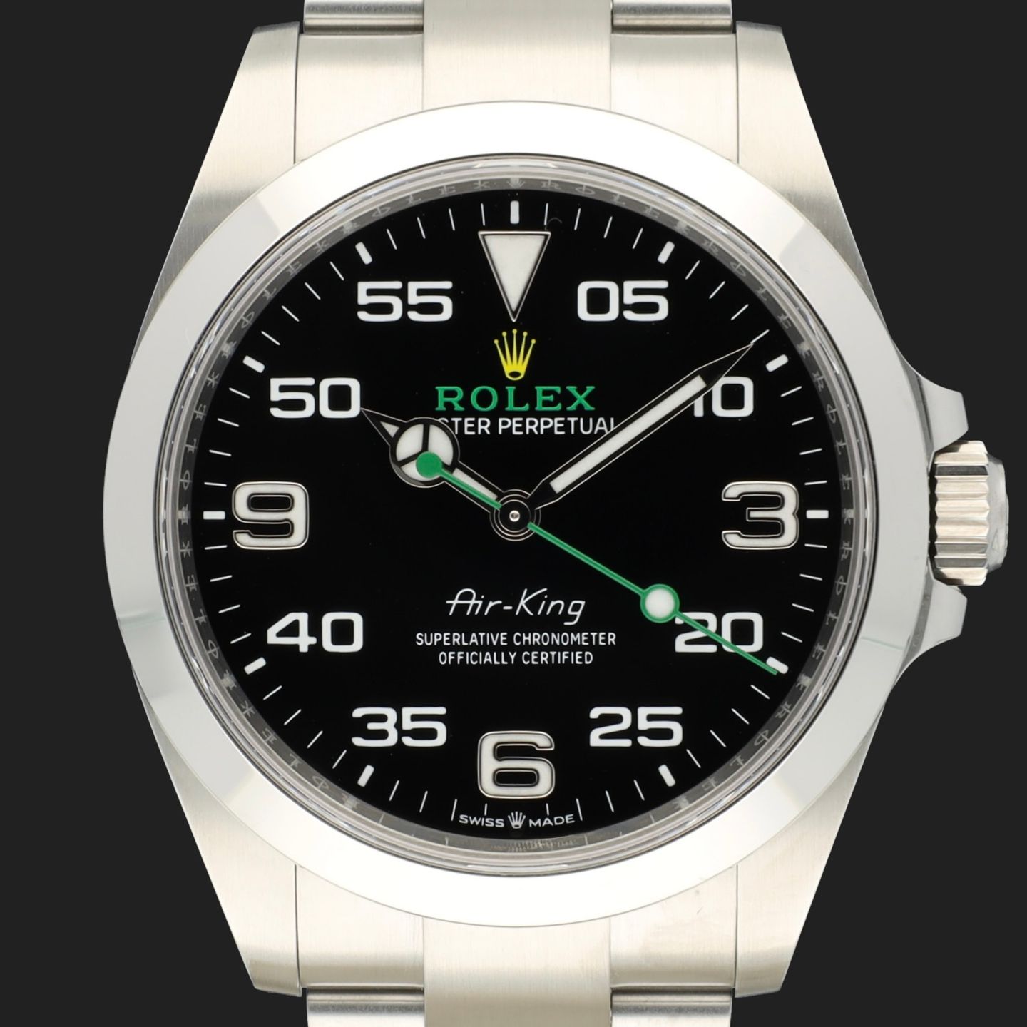 Rolex Air-King 126900 (2023) - Black dial 40 mm Steel case (3/8)