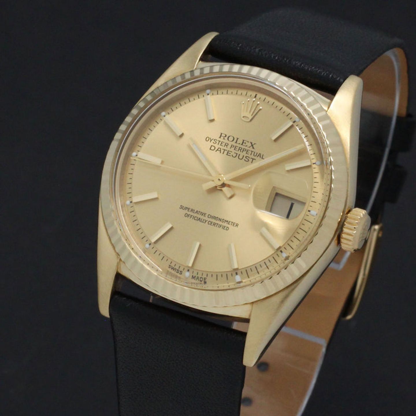 Rolex Datejust 1601 (1957) - Gold dial 36 mm Yellow Gold case (6/7)