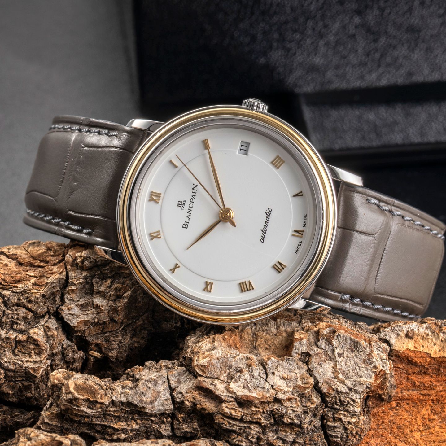 Blancpain Villeret 1195-1318 (1995) - Wit wijzerplaat 34mm Goud/Staal (2/8)