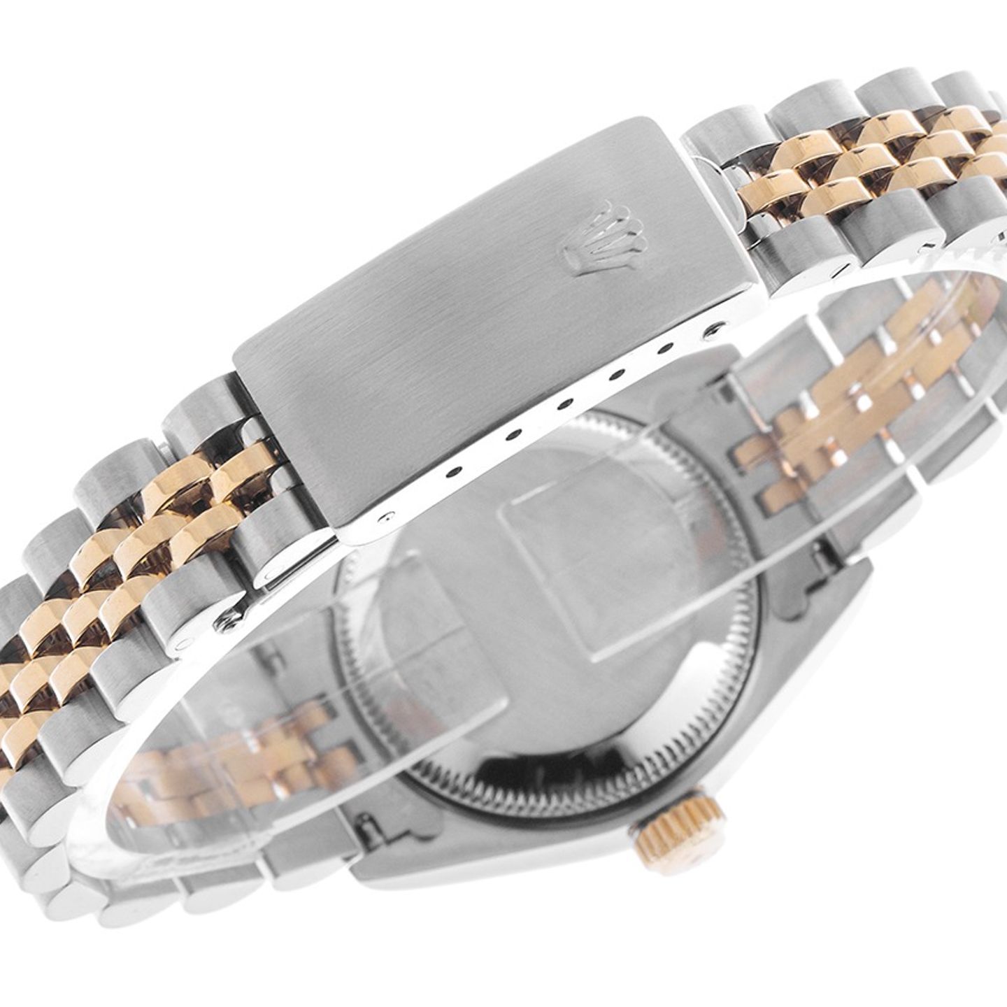 Rolex Lady-Datejust 69173 (2001) - Champagne wijzerplaat 26mm Goud/Staal (6/6)