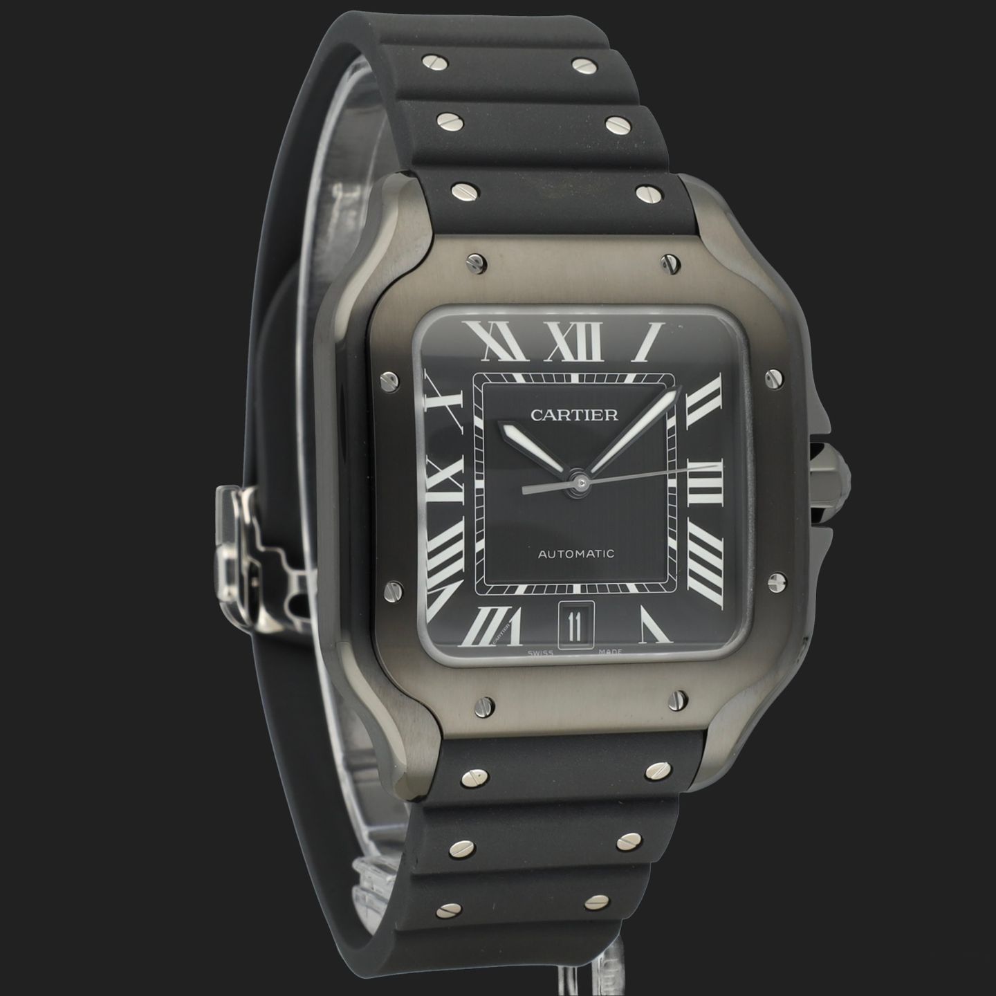 Cartier Santos WSSA0039 (2025) - Black dial 40 mm Steel case (4/8)