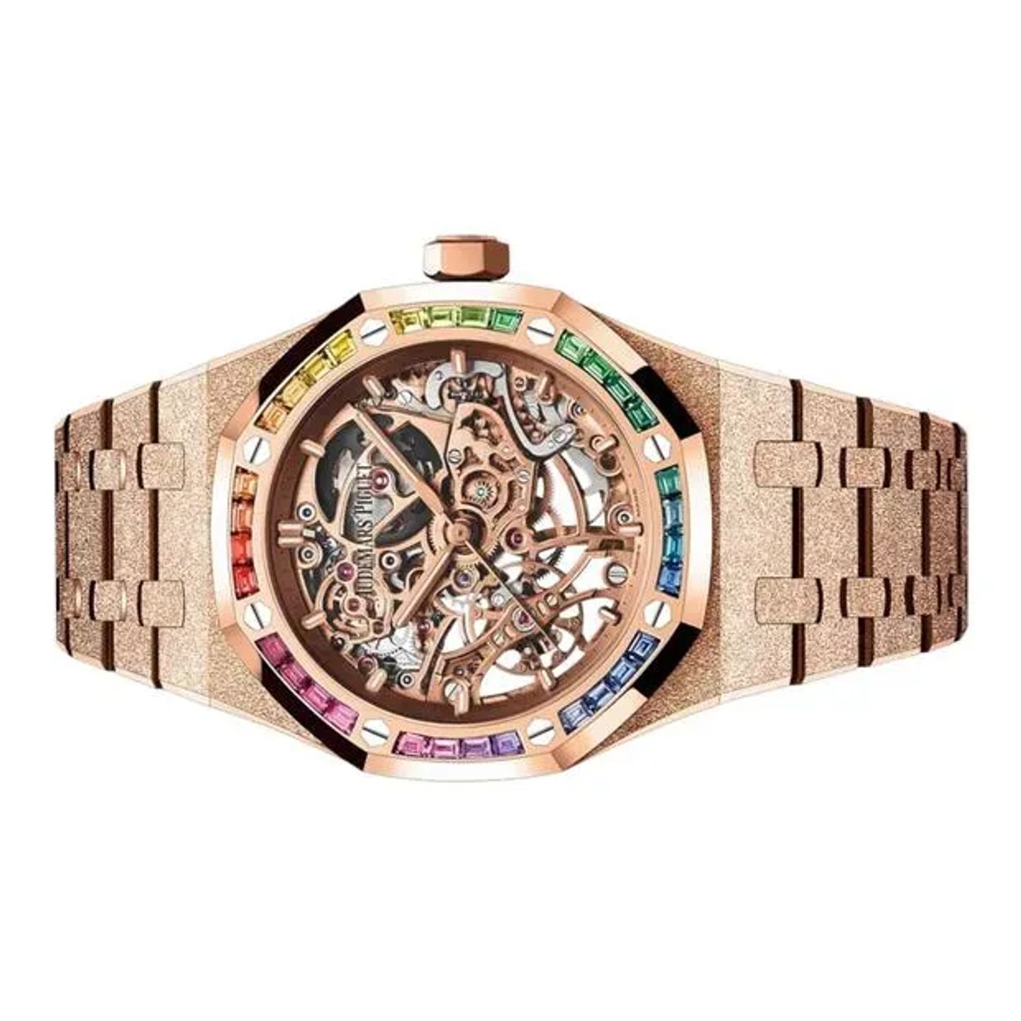 Audemars Piguet Royal Oak Double Balance Wheel Openworked 15468OR.YG.1259OR.01 (2025) - Transparent dial 37 mm Rose Gold case (5/6)