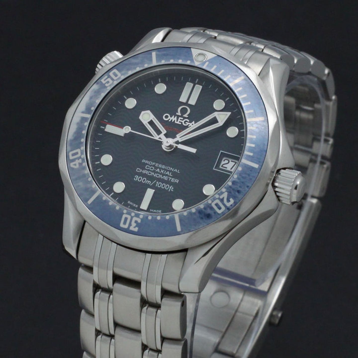 Omega Seamaster Diver 300 M 2222.80.00 (2007) - Blauw wijzerplaat 36mm Staal (4/7)