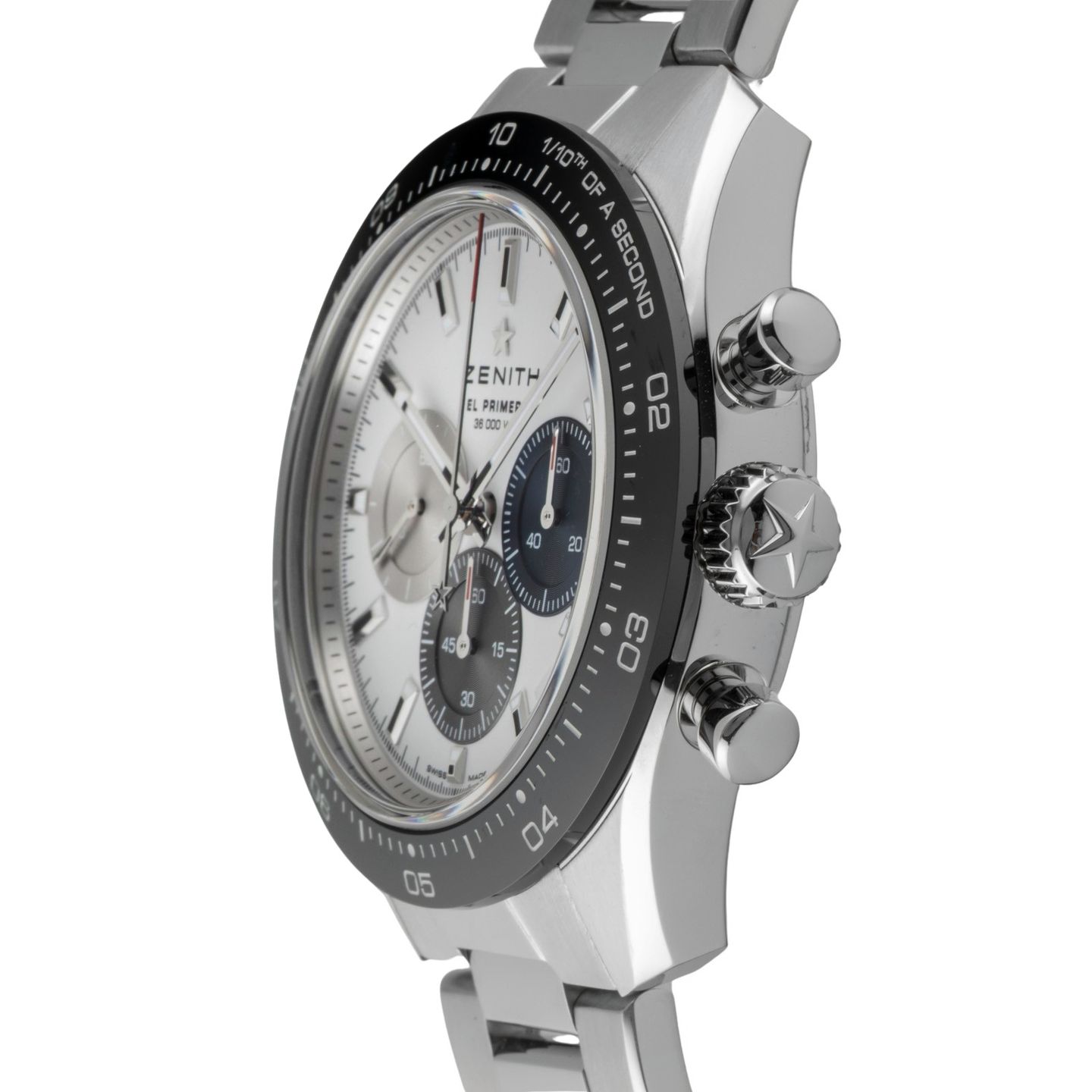 Zenith Chronomaster Sport 03.3100.3600/69.M3100 (Onbekend (willekeurig serienummer)) - Wit wijzerplaat 41mm Staal (6/8)