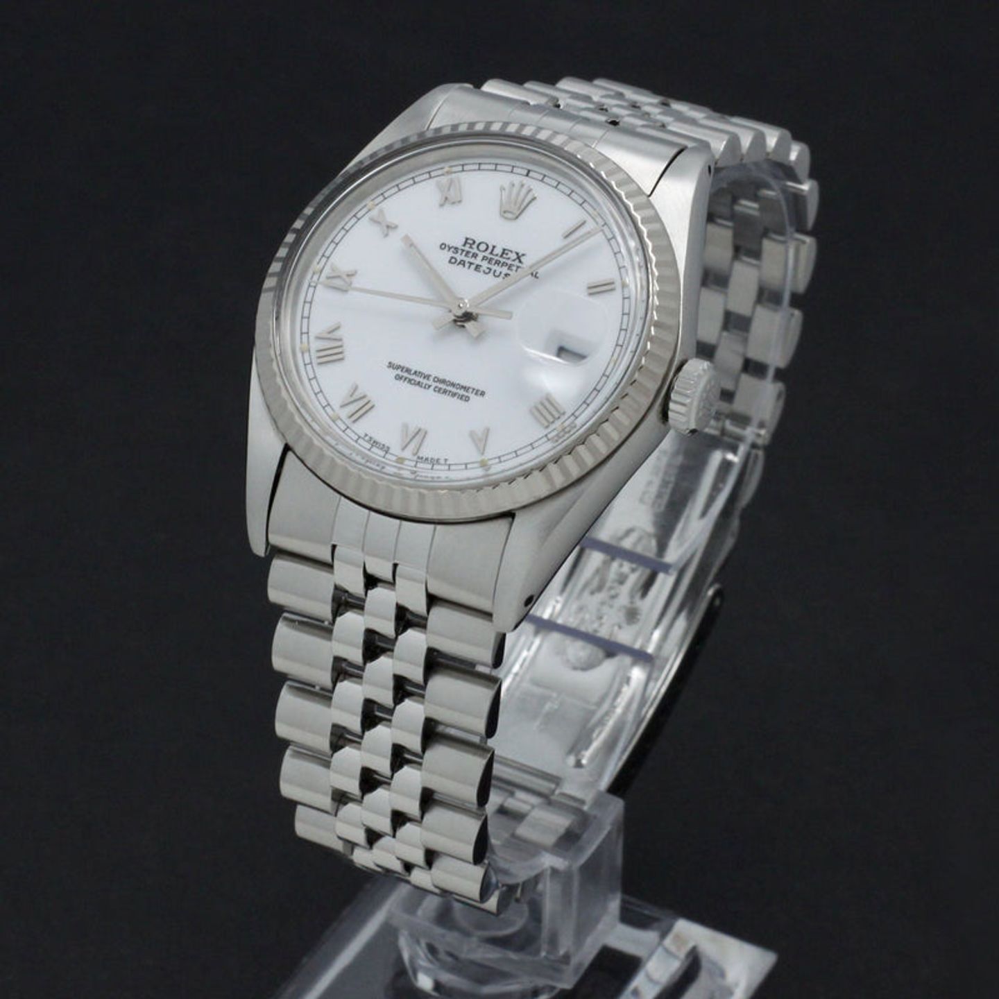 Rolex Datejust 36 16014 (1985) - Wit wijzerplaat 36mm Staal (2/7)