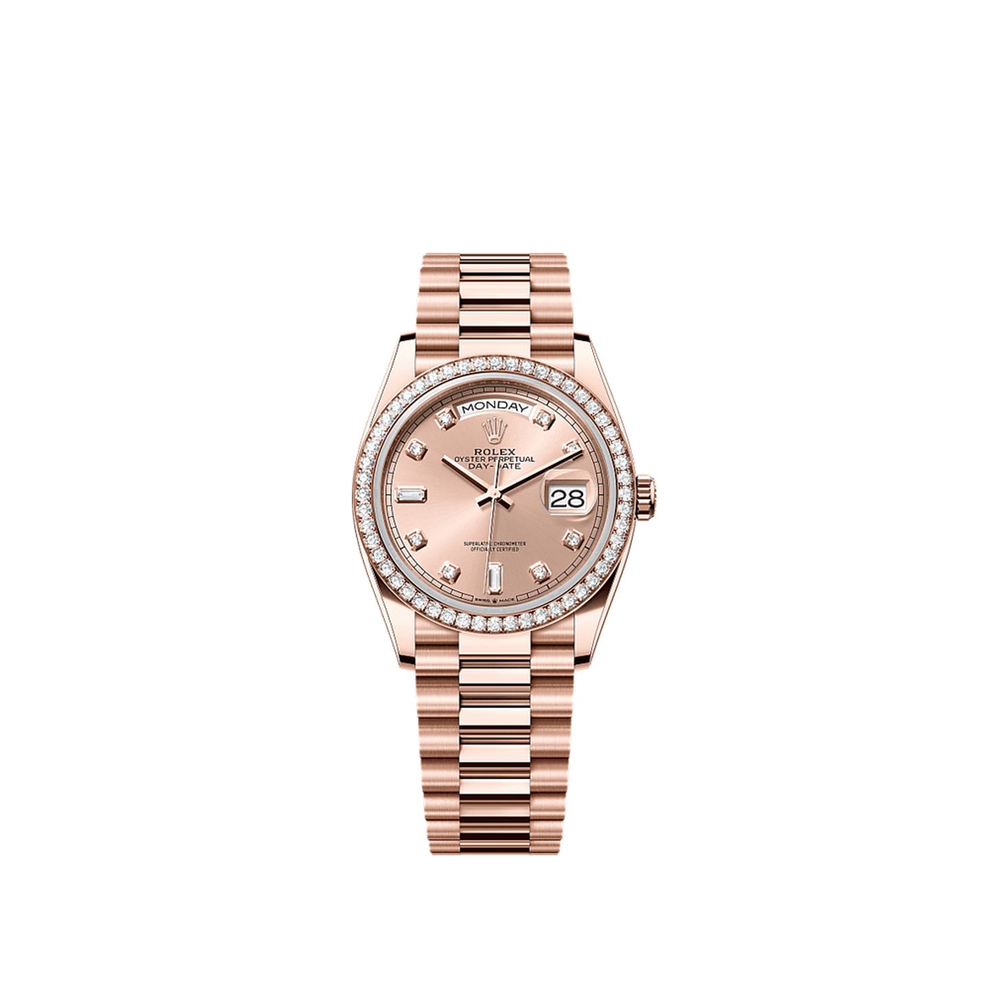 Rolex Day-Date 36 128345RBR (2025) - Pink dial 36 mm Rose Gold case (1/1)