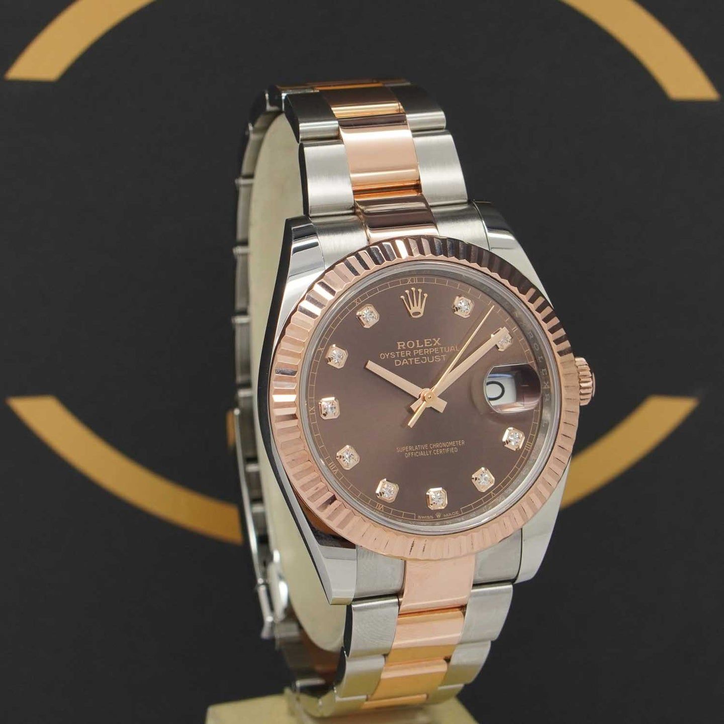 Rolex Datejust 41 126331 (2021) - Brown dial 41 mm Gold/Steel case (3/7)