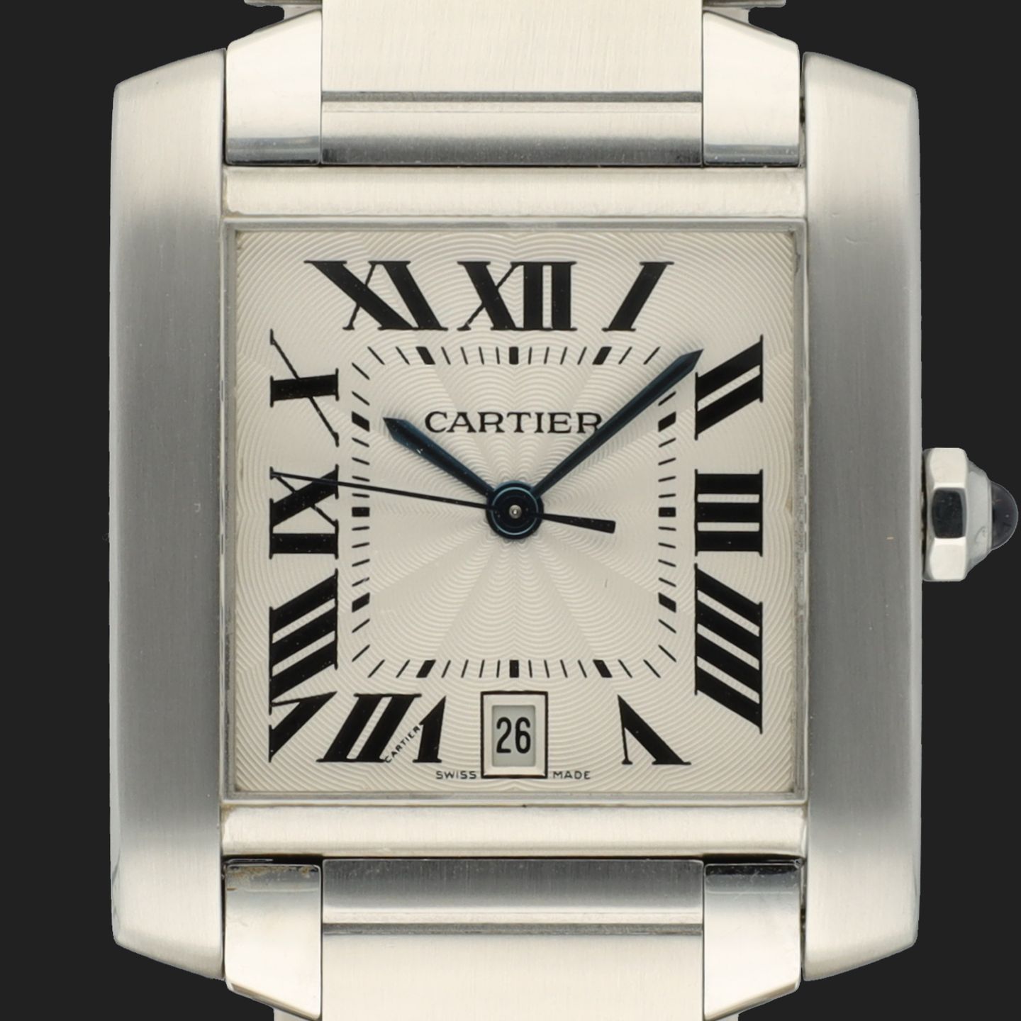 Cartier Tank Française W51002Q3 / 2302 (2003) - 28mm Staal (2/8)