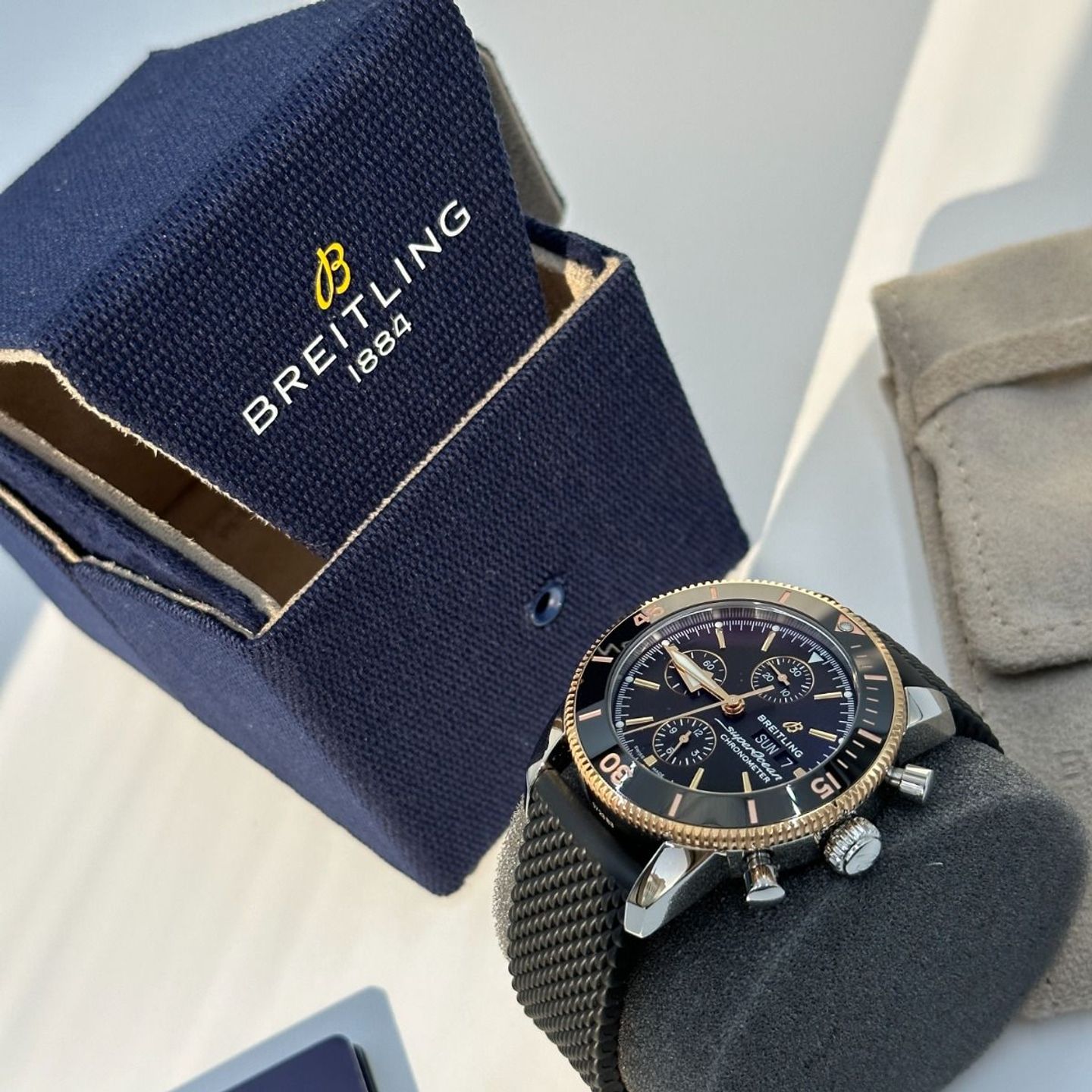 Breitling Superocean Heritage II Chronograph U13313121B1S1 (2023) - Black dial 44 mm Steel case (3/8)