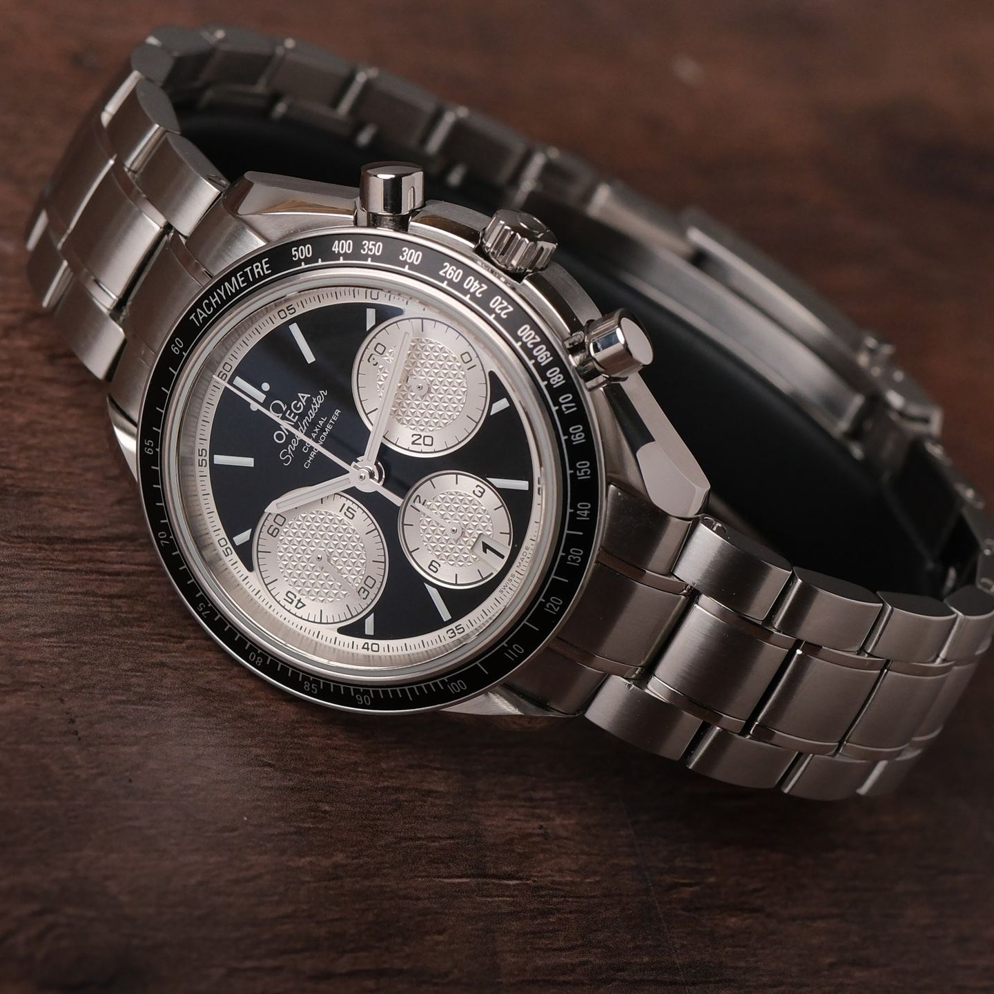 Omega Speedmaster Racing 326.30.40.50.01.002 (Onbekend (willekeurig serienummer)) - Zwart wijzerplaat 40mm Staal (2/8)