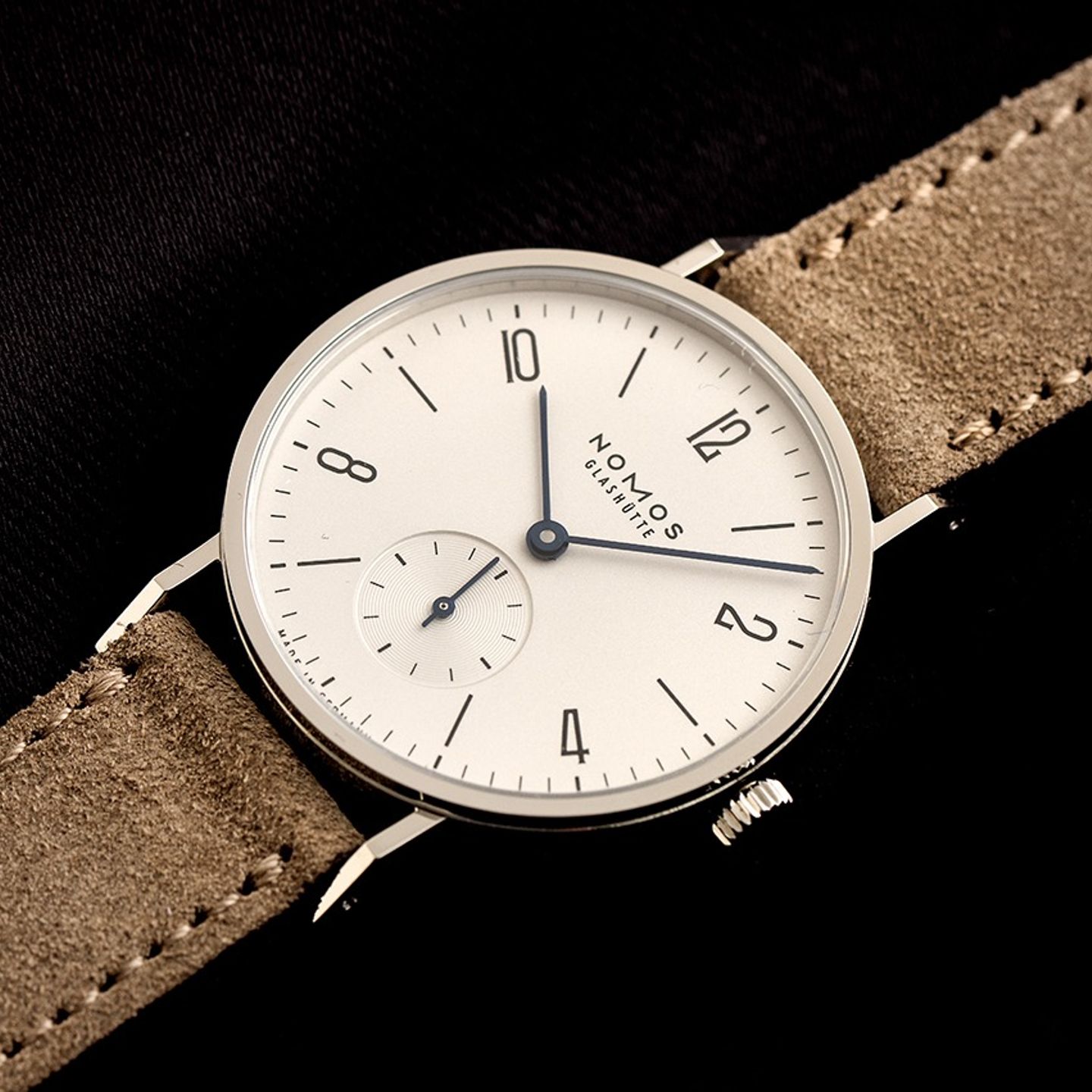 NOMOS Tangente 33 123 (2025) - Wit wijzerplaat 33mm Staal (3/7)