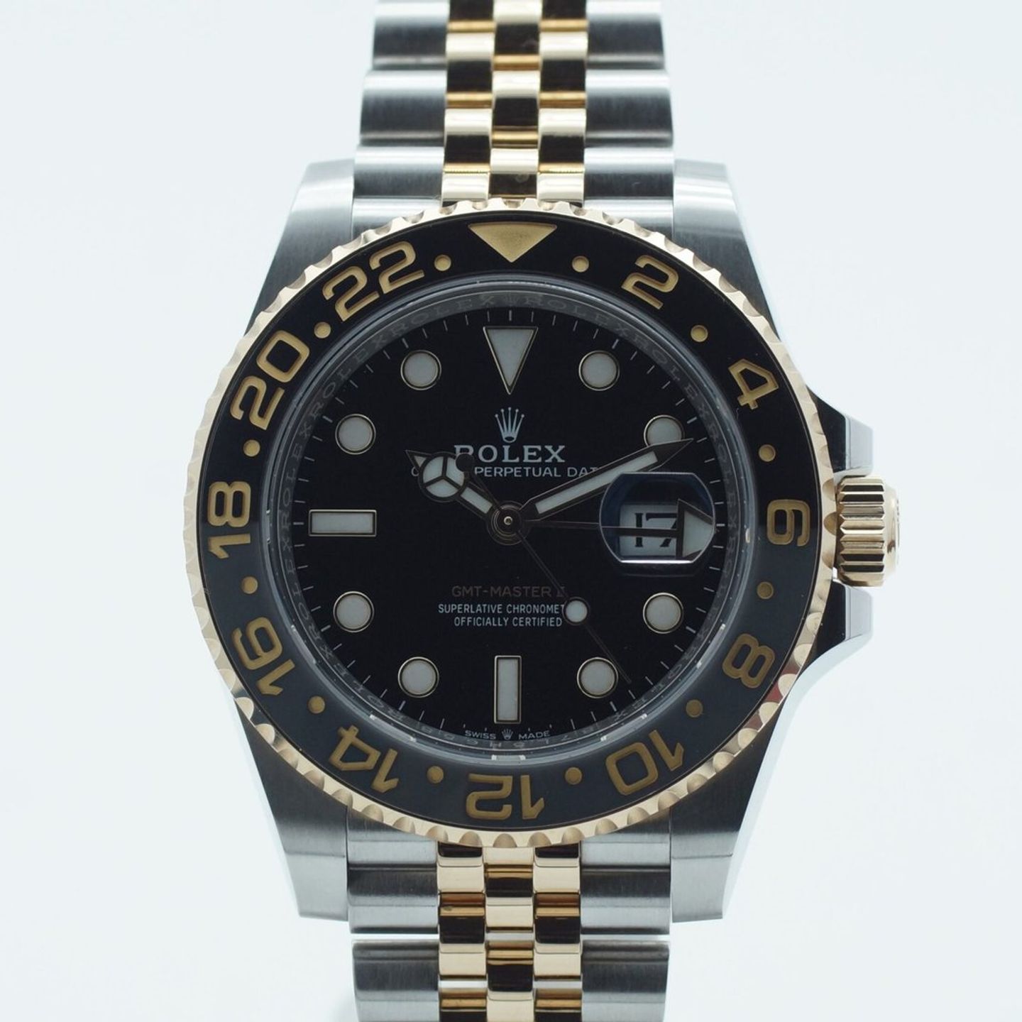 Rolex GMT-Master II 126713GRNR (2023) - Zwart wijzerplaat 40mm Goud/Staal (3/8)