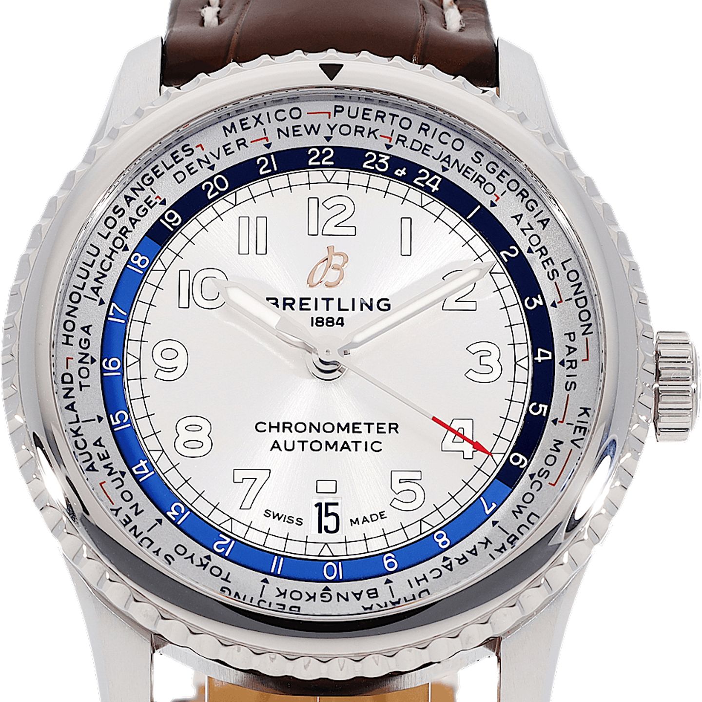 Breitling Navitimer 8 AB3521U01G1P3 (2024) - Silver dial 43 mm Steel case (1/5)