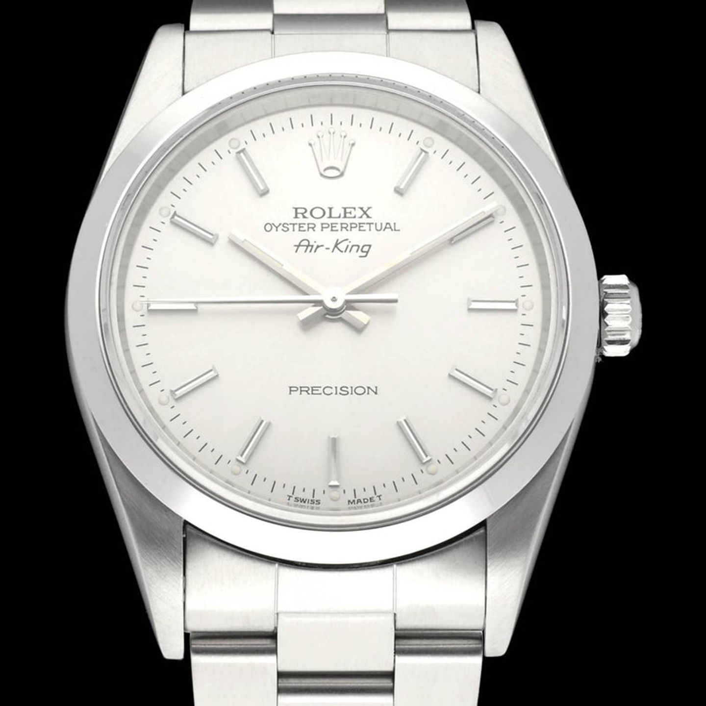 Rolex Air-King 14000 (1996) - Silver dial 34 mm Steel case (1/7)