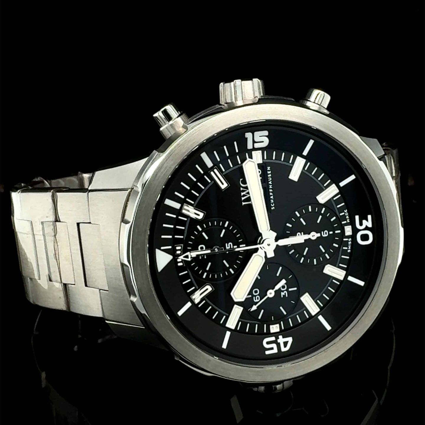 IWC Aquatimer Chronograph IW376804 (2015) - Zwart wijzerplaat 44mm Staal (8/8)