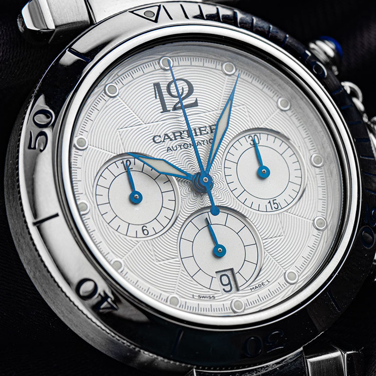 Cartier Pasha 2113 (2006) - White dial 38 mm Steel case (3/7)