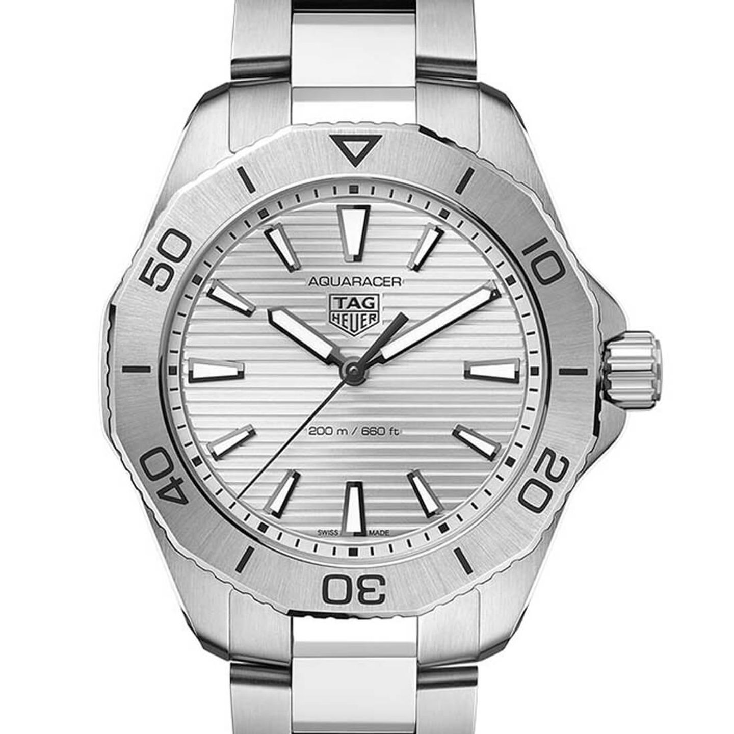 TAG Heuer Aquaracer WBP1111.BA0627 (2023) - Wit wijzerplaat 40mm Staal (2/3)