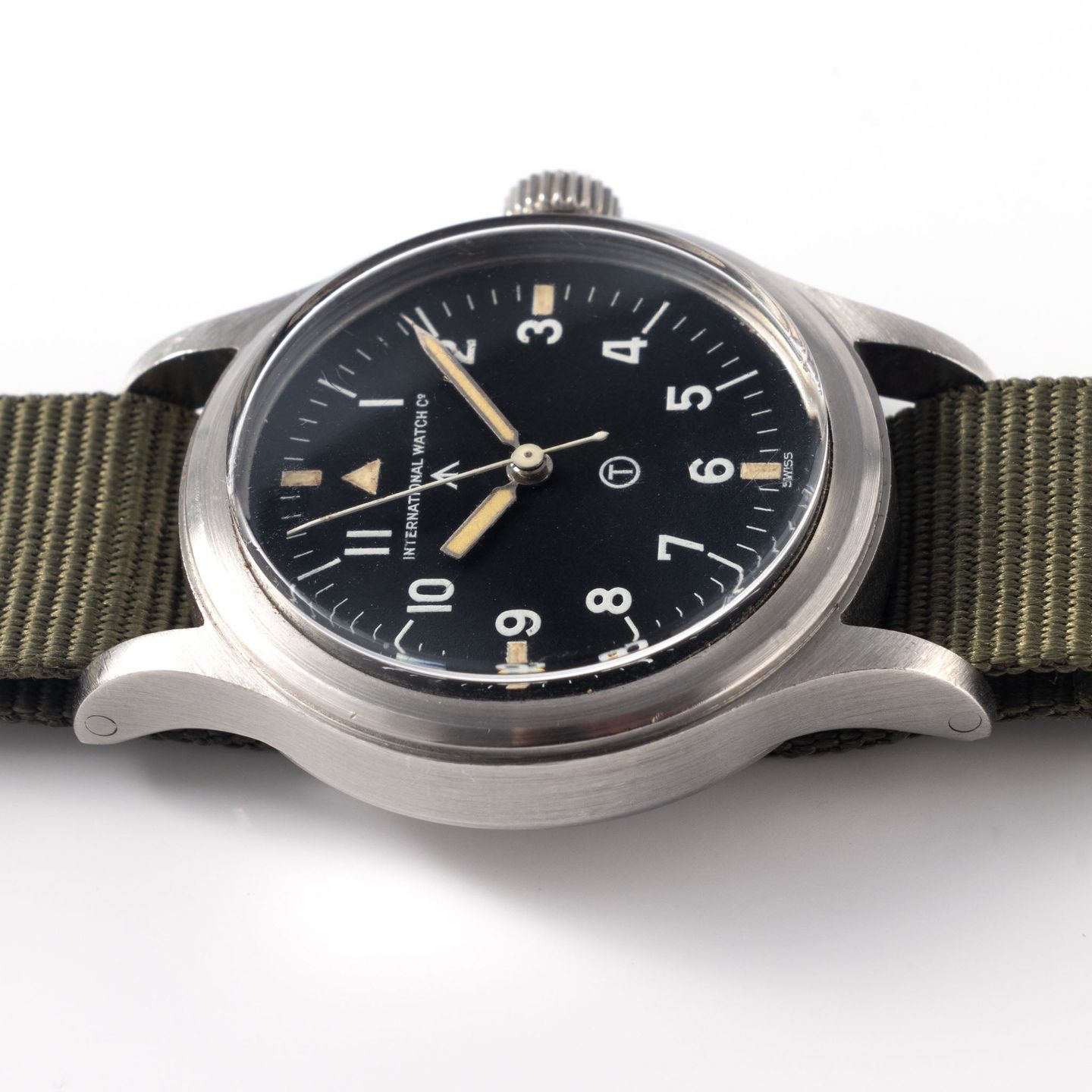 IWC Pilot Mark 6B/346 (1952) - Zwart wijzerplaat 36mm Staal (6/8)