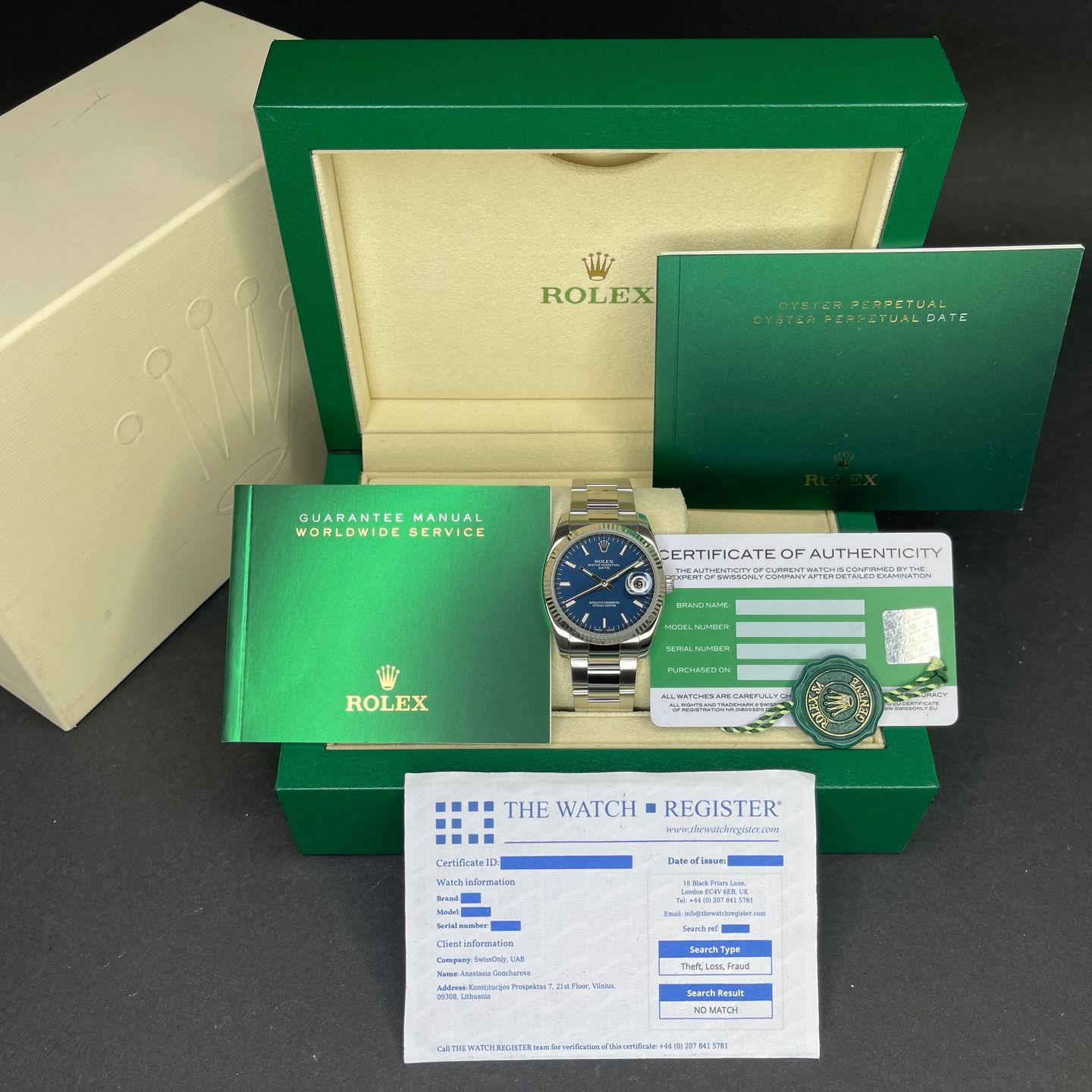 Rolex Oyster Perpetual Date 115234 - (3/8)