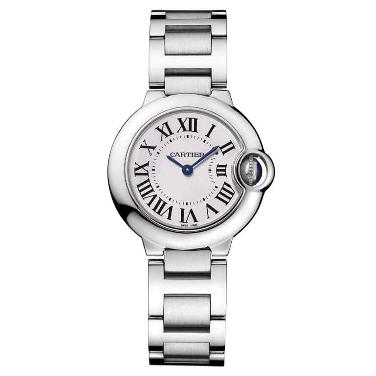 Cartier Ballon Bleu 28mm WSBB0067 (2024) - Zilver wijzerplaat 28mm Staal (1/1)