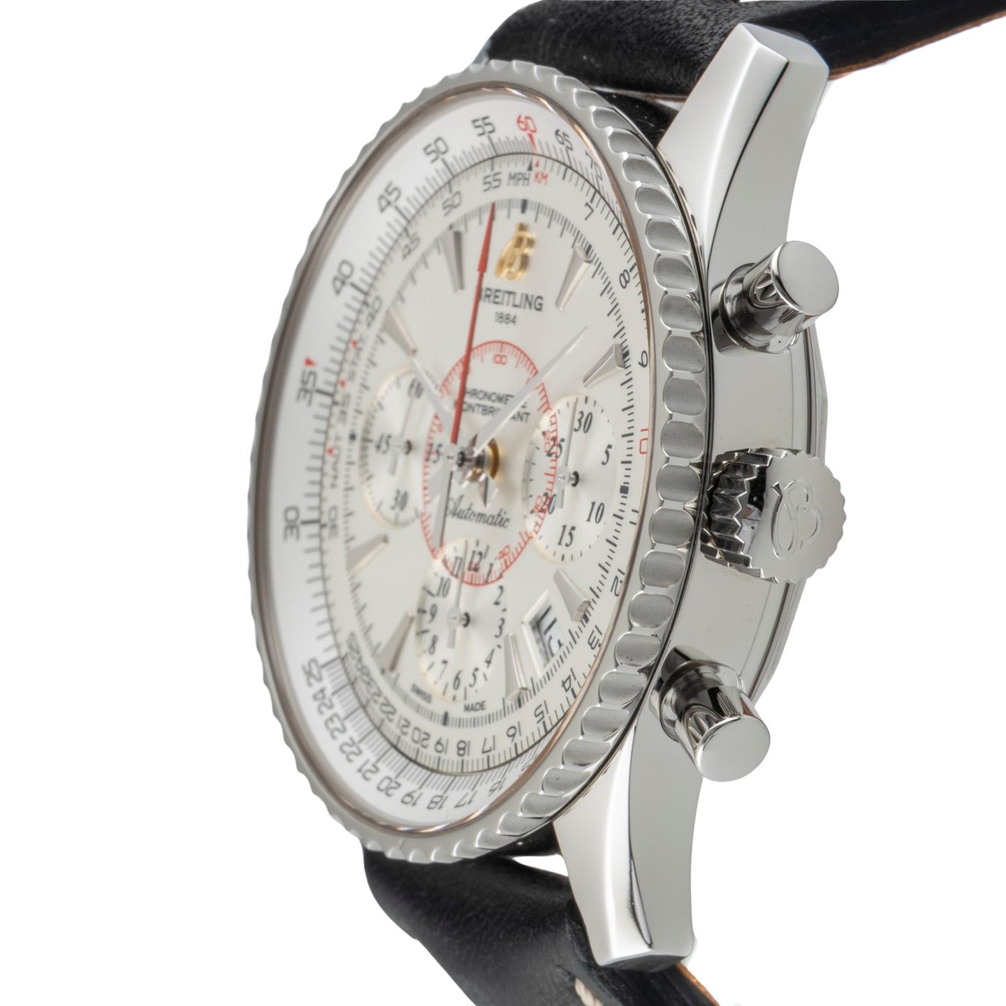 Breitling Montbrillant AB0130012/G709 (Unknown (random serial)) - Silver dial 40 mm Steel case (6/8)