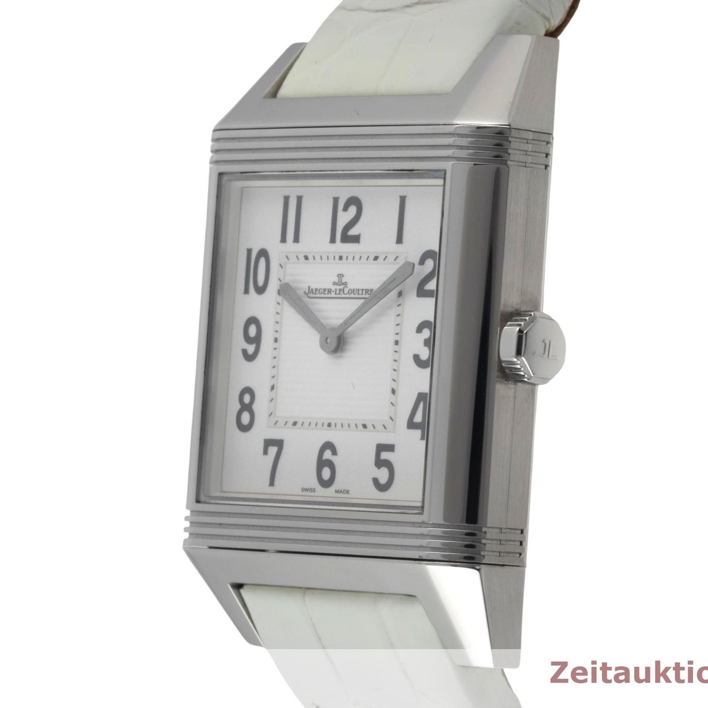 Jaeger-LeCoultre Reverso Squadra 236.8.47 (2005) - Wit wijzerplaat 31mm Staal (6/8)