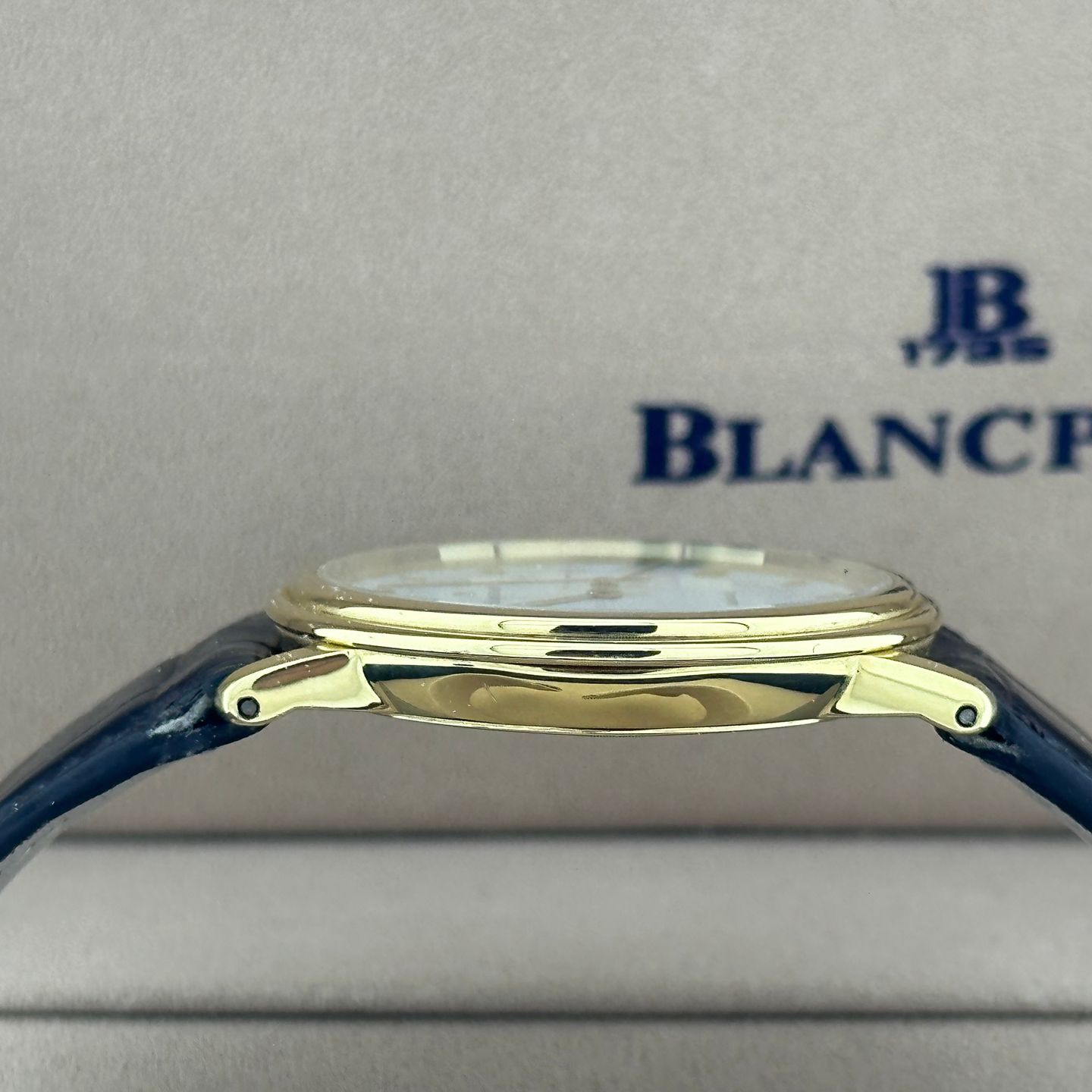 Blancpain Villeret 1151-1418-55 (1991) - White dial 35 mm Yellow Gold case (4/8)