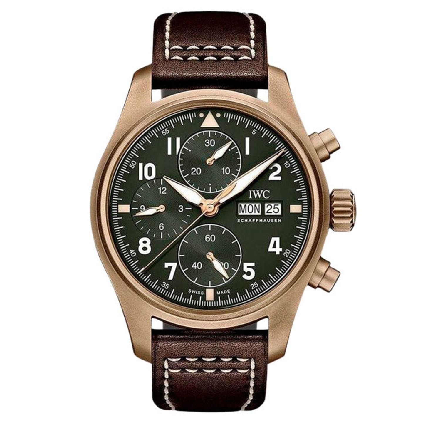 IWC Pilot Spitfire Chronograph IW387902 (2025) - Green dial 41 mm Bronze case (1/1)