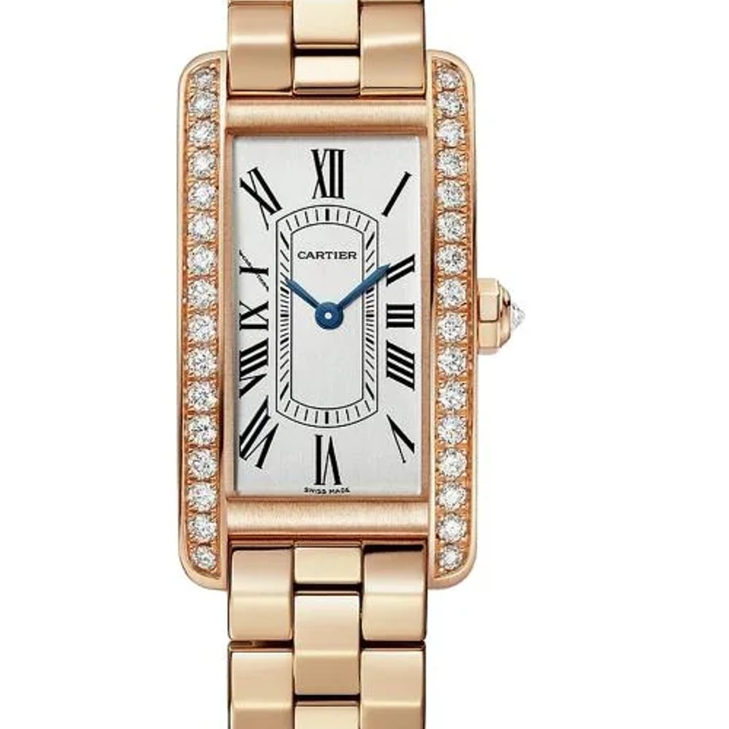 Cartier Tank Américaine WJTA0056 (2026) - Silver dial 19 mm Rose Gold case (1/1)