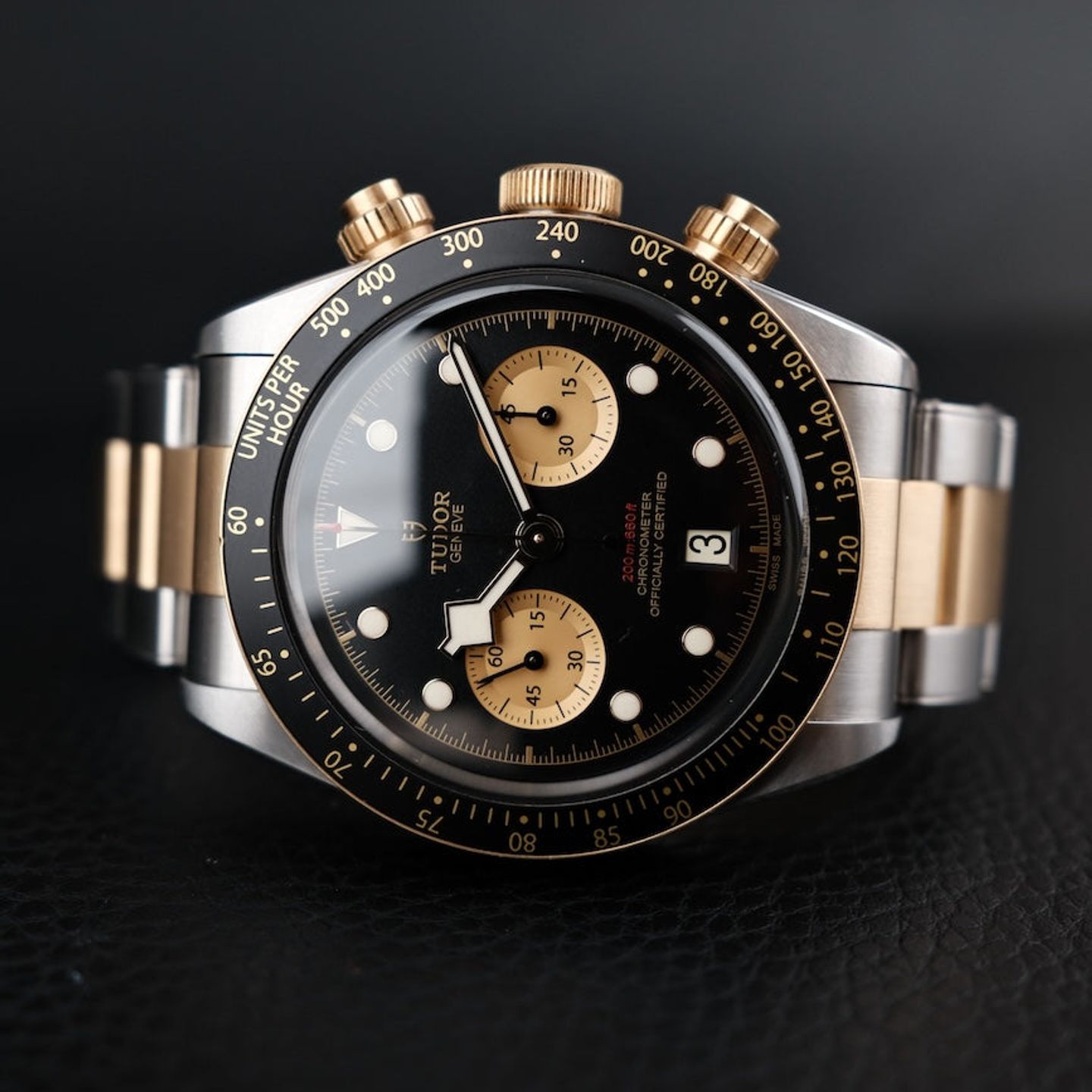 Tudor Black Bay Chrono 79363N (2019) - Zwart wijzerplaat 41mm Staal (4/8)