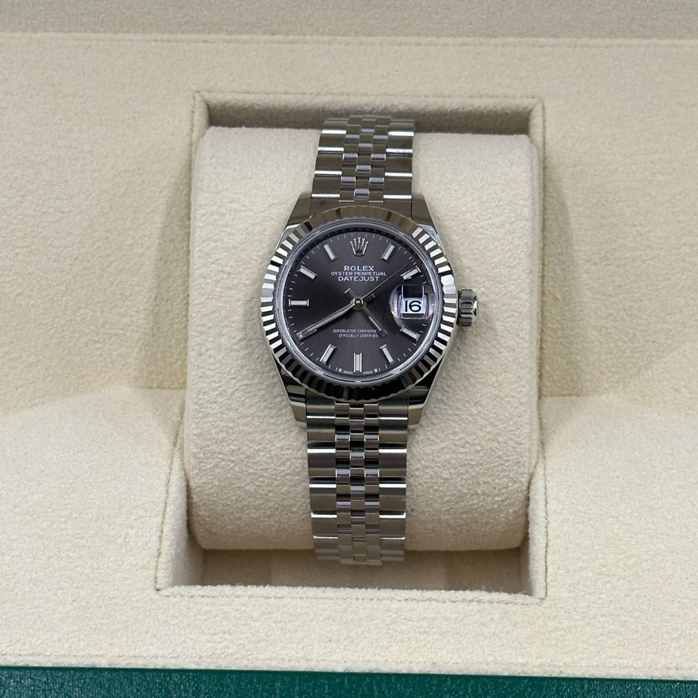 Rolex Lady-Datejust 279174 (2024) - Grijs wijzerplaat 28mm Staal (5/8)