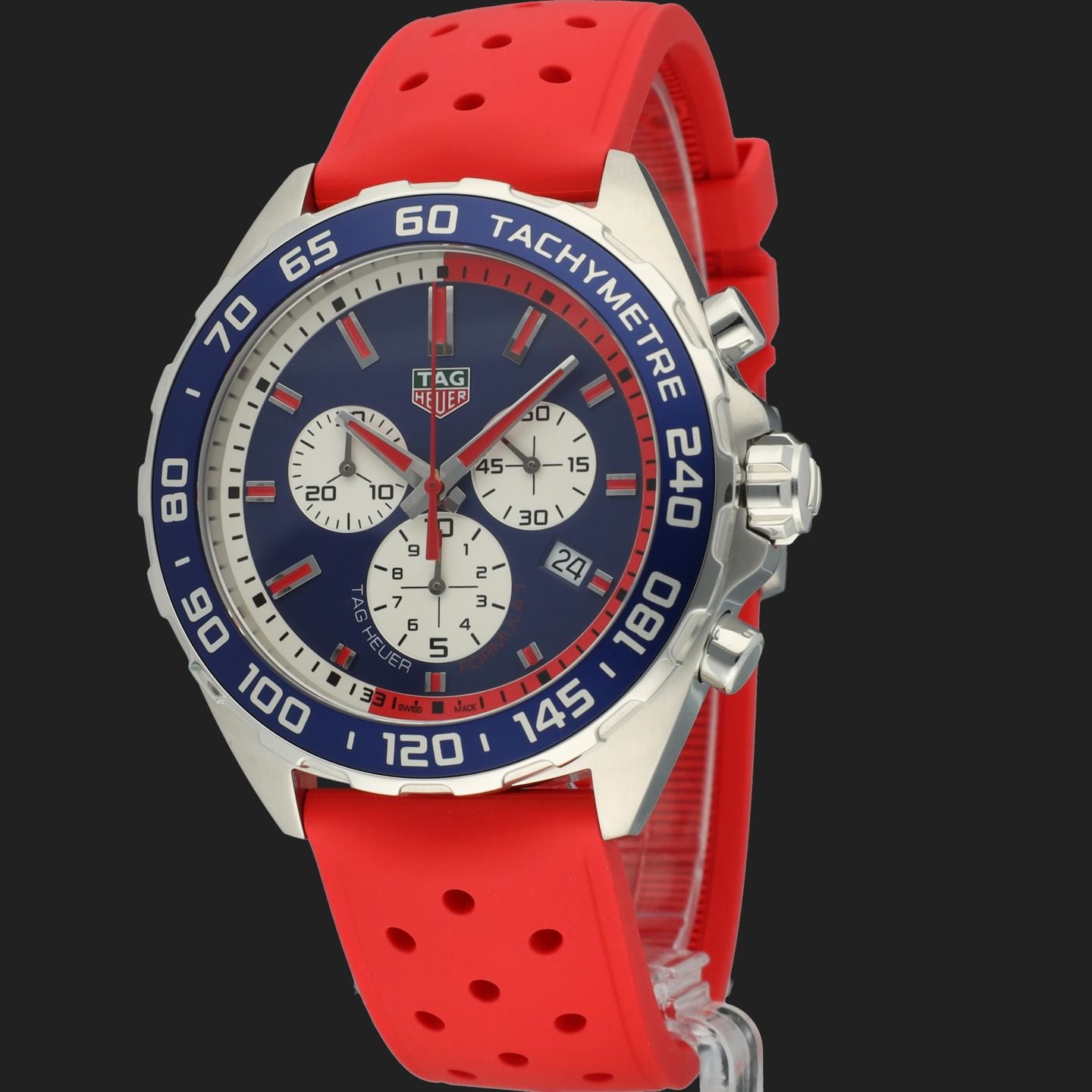 TAG Heuer Formula 1 Quartz CAZ101G.FT8030 (2017) - Blauw wijzerplaat 43mm Staal (1/8)