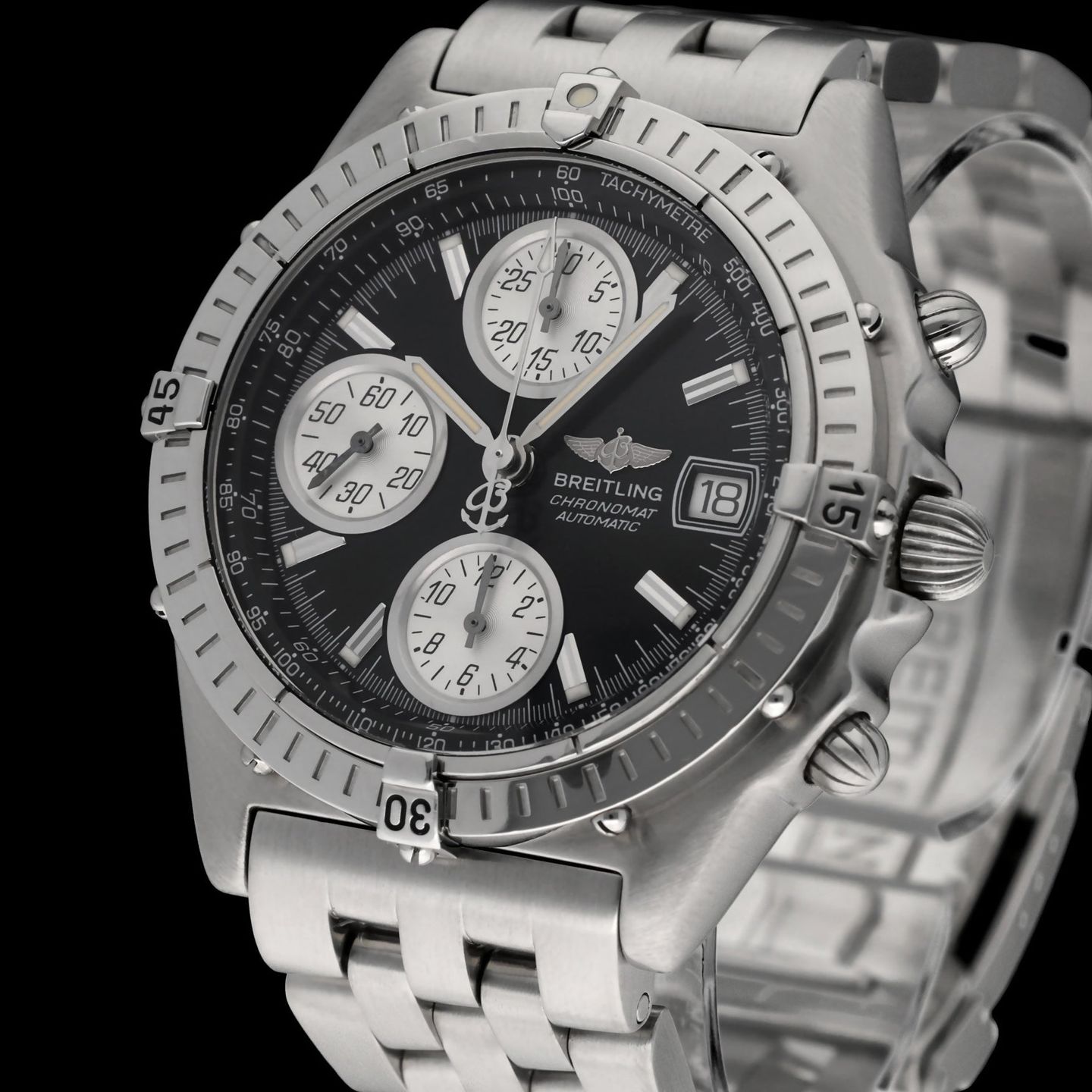 Breitling Blackbird A13350 (2000) - Black dial 40 mm Steel case (7/8)