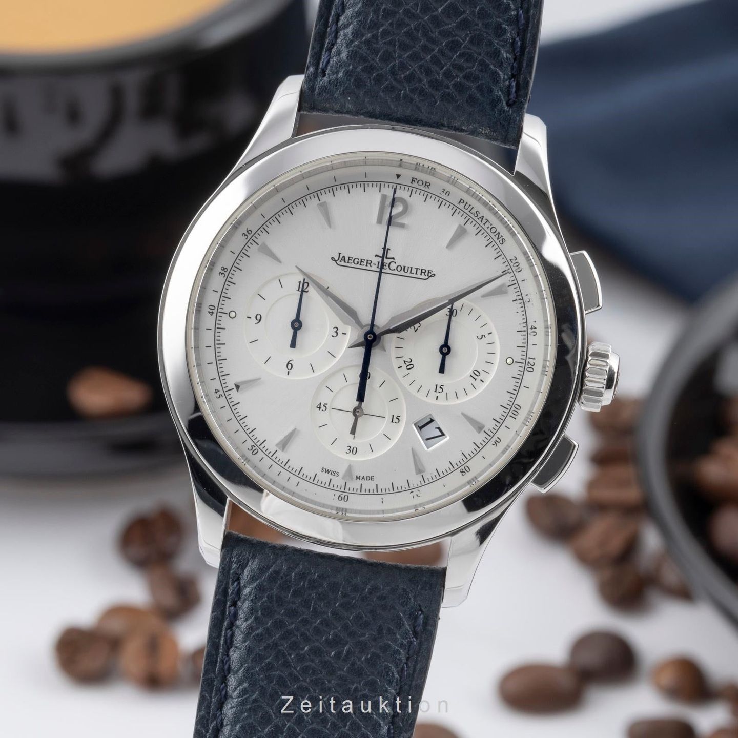 Jaeger-LeCoultre Master Chronograph Q1538420 (Unknown (random serial)) - Silver dial 40 mm Steel case (1/8)