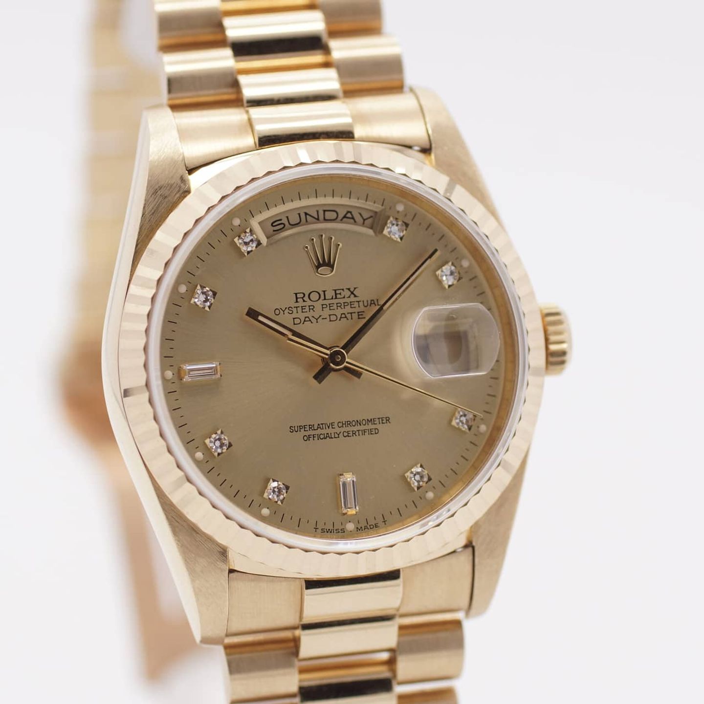 Rolex Day-Date 36 18238 (1992) - Gold dial 36 mm Yellow Gold case (2/8)