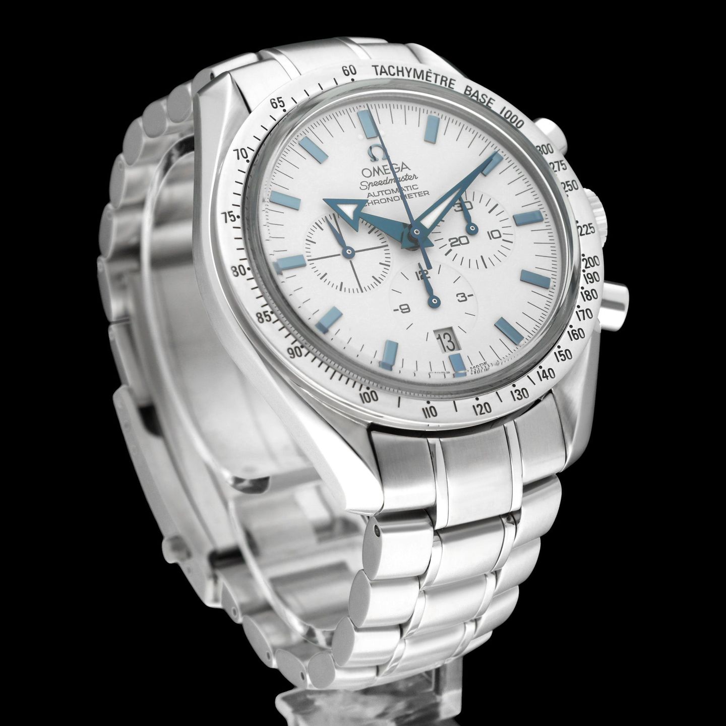 Omega Speedmaster Broad Arrow 3551.50.00 (2002) - Zwart wijzerplaat 42mm Staal (4/8)