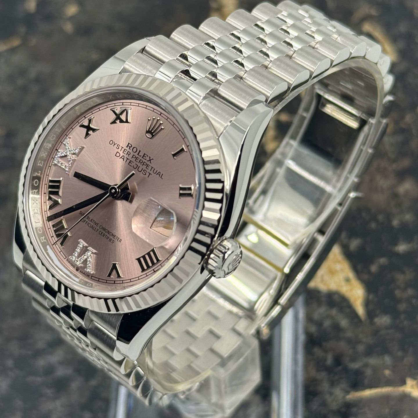 Rolex Datejust 36 126234 (2025) - Pink dial 36 mm Steel case (4/8)