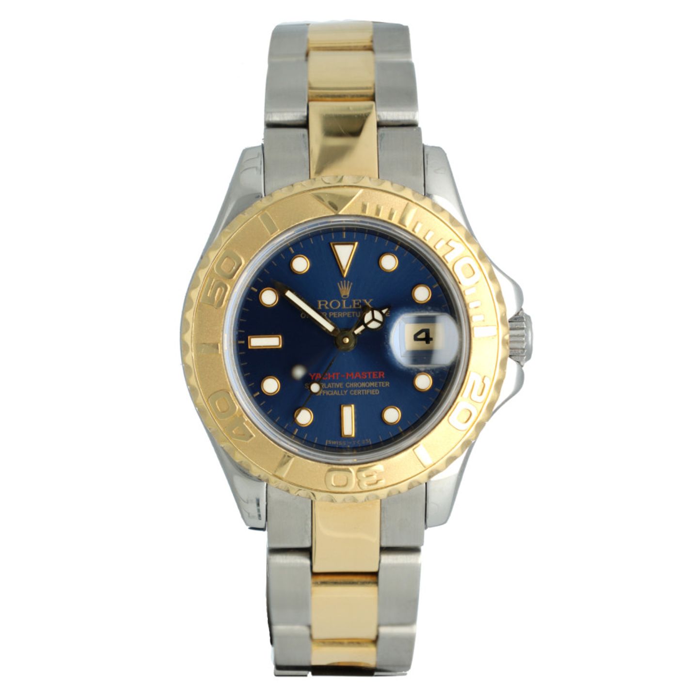 Rolex Yacht-Master 69623 (1998) - Blauw wijzerplaat 29mm Goud/Staal (4/14)