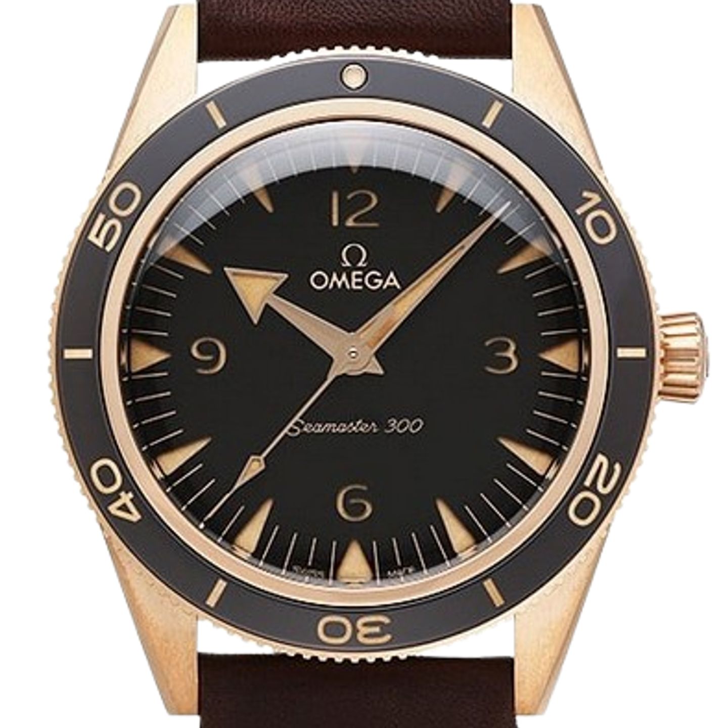 Omega Seamaster 300 234.92.41.21.10.001 (2025) - Brown dial 41 mm Rose Gold case (1/1)