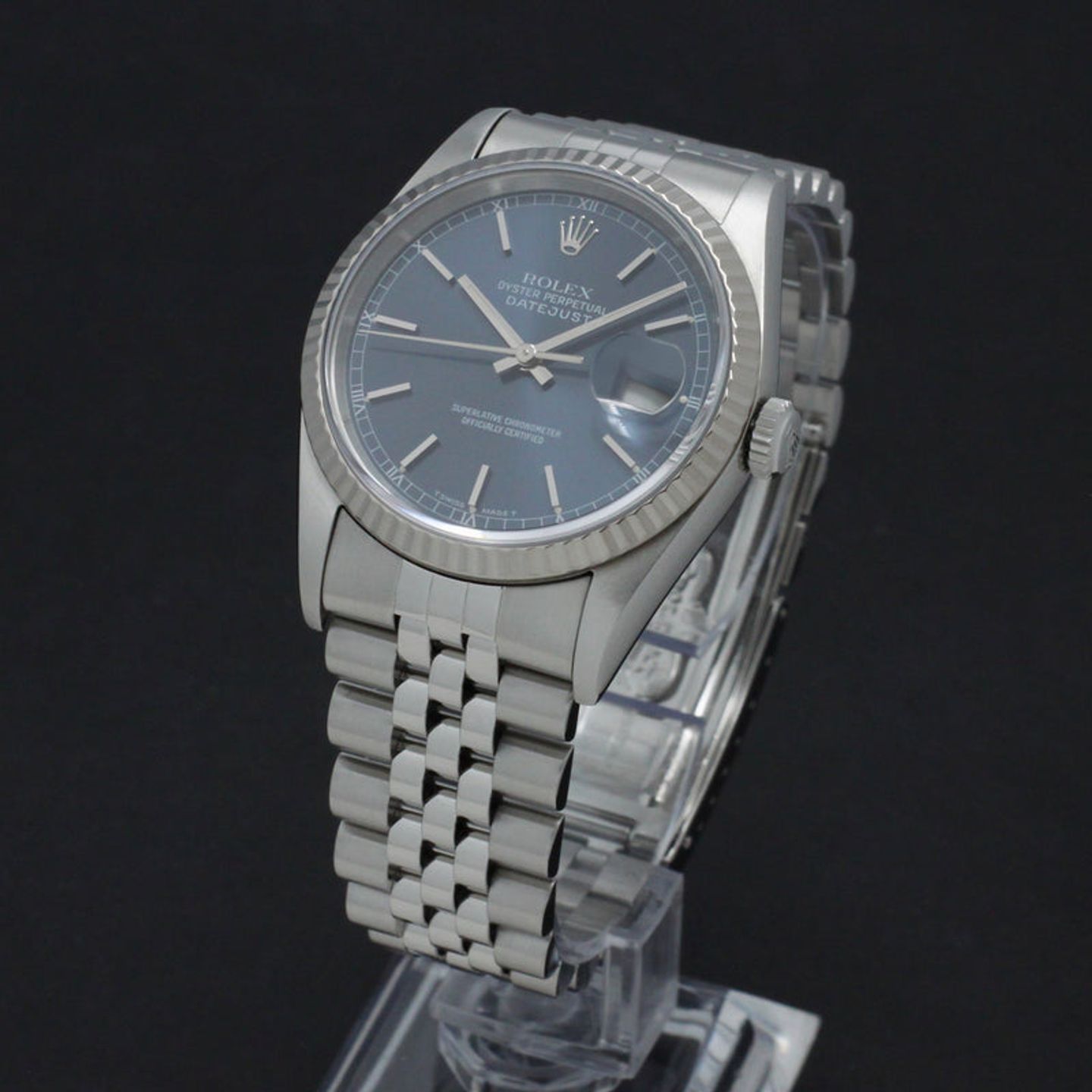 Rolex Datejust 36 16234 (1995) - Blue dial 36 mm Steel case (2/7)