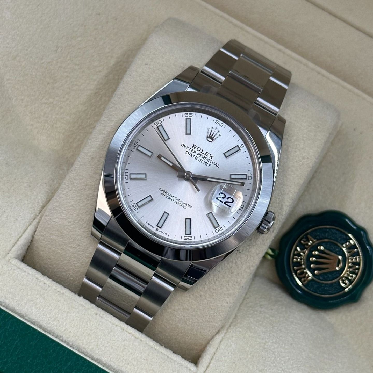 Rolex Datejust 41 126300 (2024) - Zilver wijzerplaat 41mm Staal (8/8)