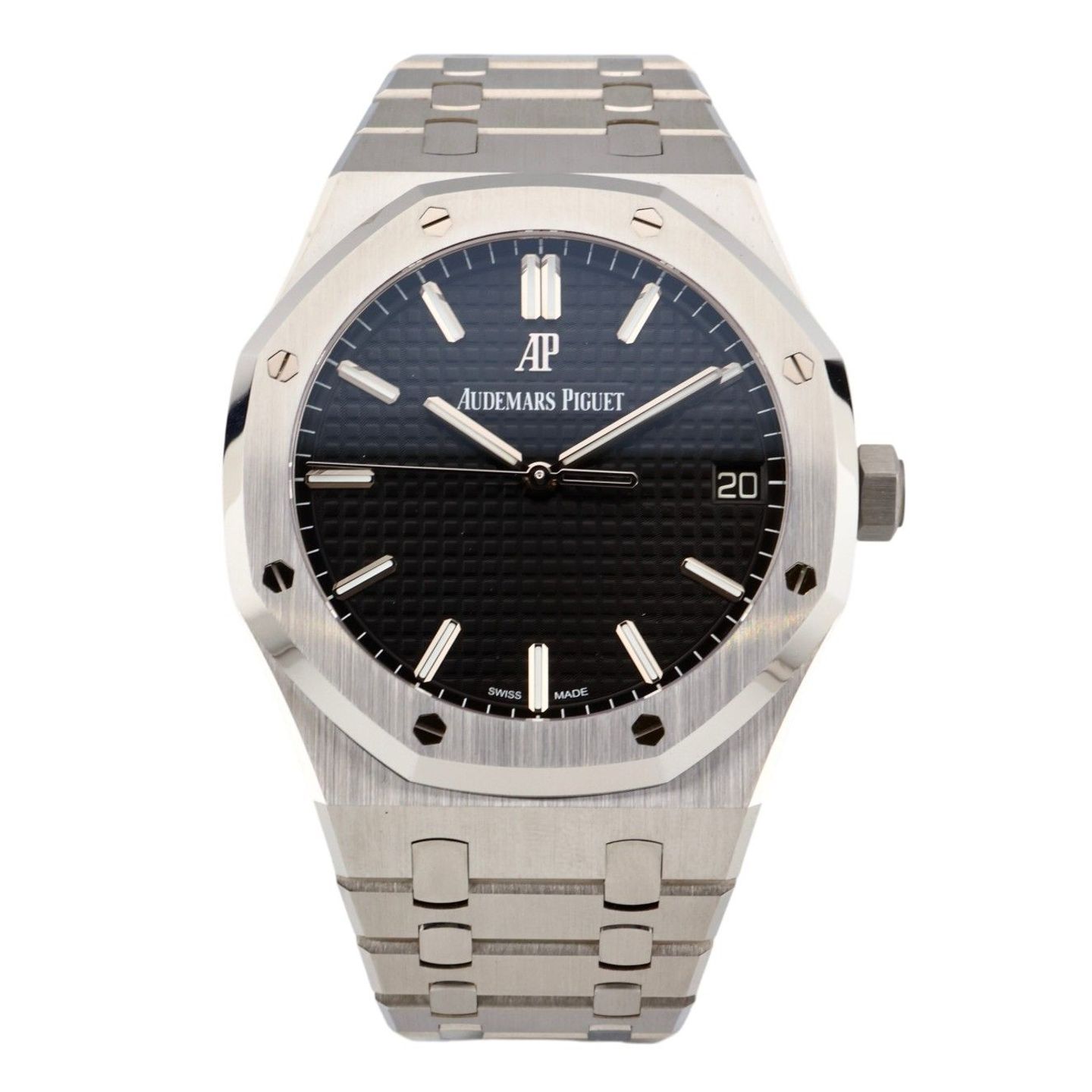 Audemars Piguet Royal Oak Selfwinding 15500ST.OO.1220ST.03 (Onbekend (willekeurig serienummer)) - Zwart wijzerplaat 41mm Staal (1/8)