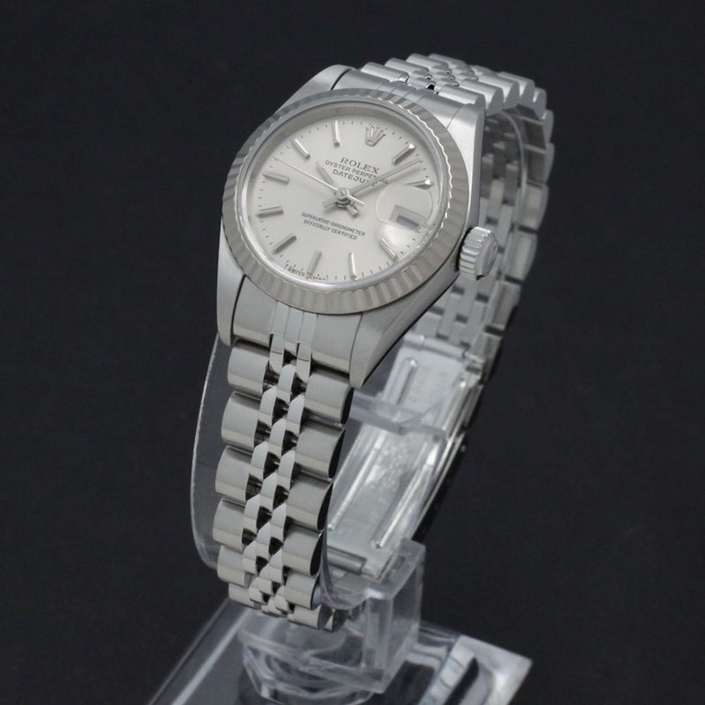 Rolex Lady-Datejust 69174 (1999) - Zilver wijzerplaat 26mm Staal (2/7)