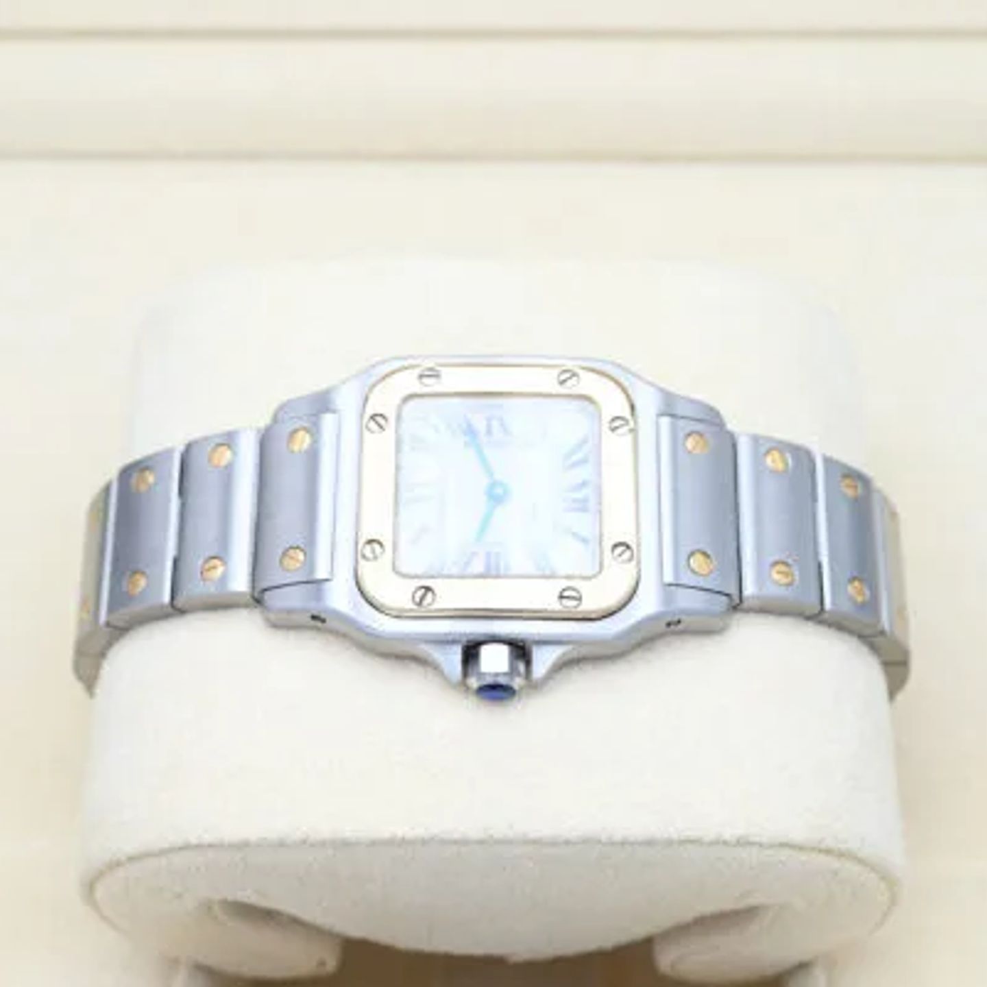 Cartier Santos Galbée 1567 (2022) - Wit wijzerplaat 24mm Goud/Staal (4/8)