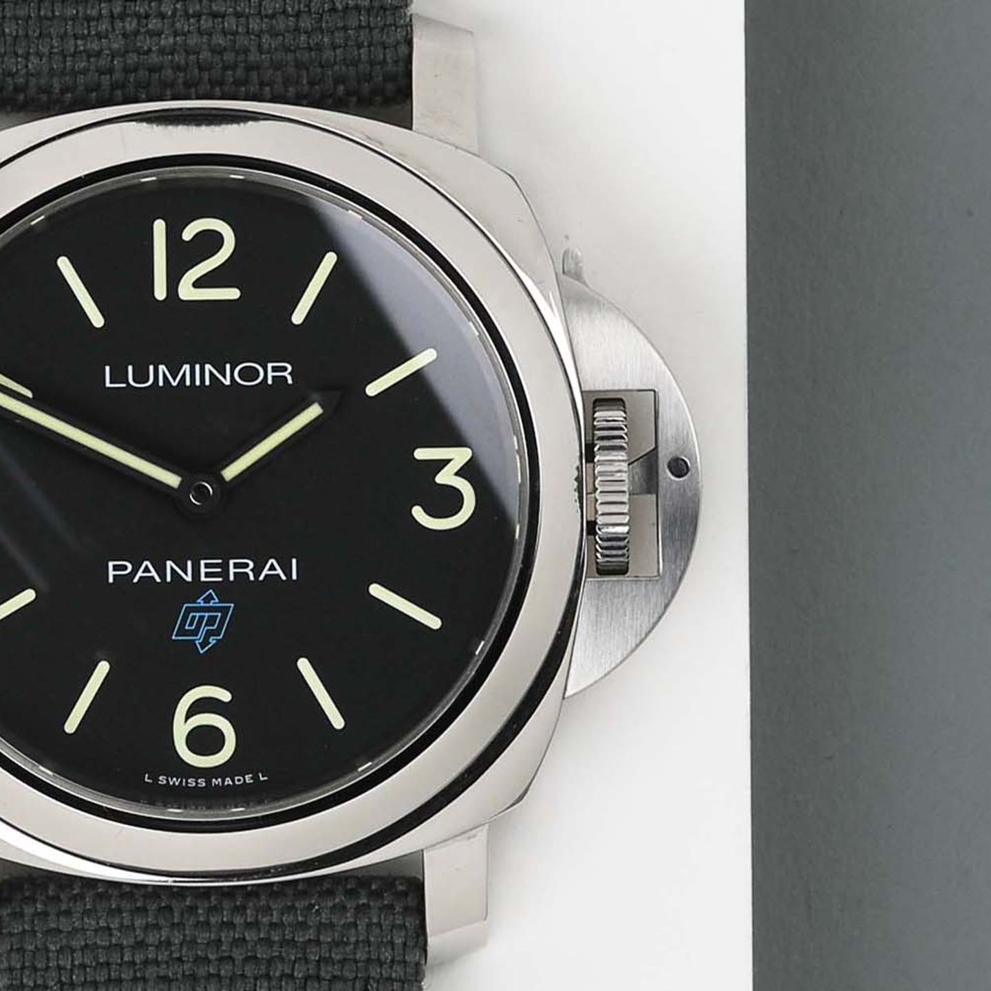 Panerai Luminor Base Logo PAM00774 (2019) - Zwart wijzerplaat 44mm Staal (5/8)