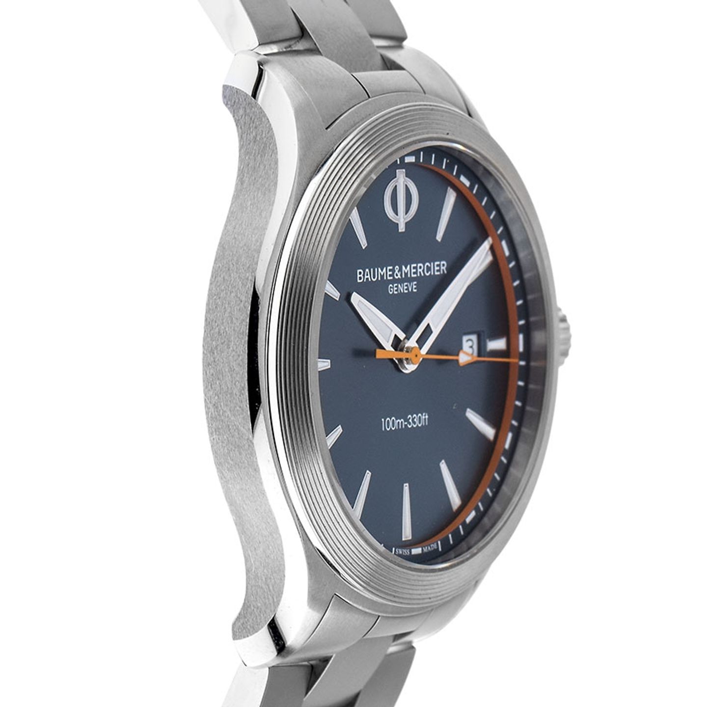 Baume & Mercier Clifton M0A10413 (2023) - Blauw wijzerplaat 42mm Staal (4/7)