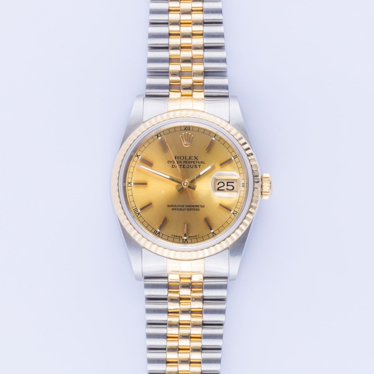 Rolex Datejust 36 16233 (1993) - 36 mm Gold/Steel case (3/8)
