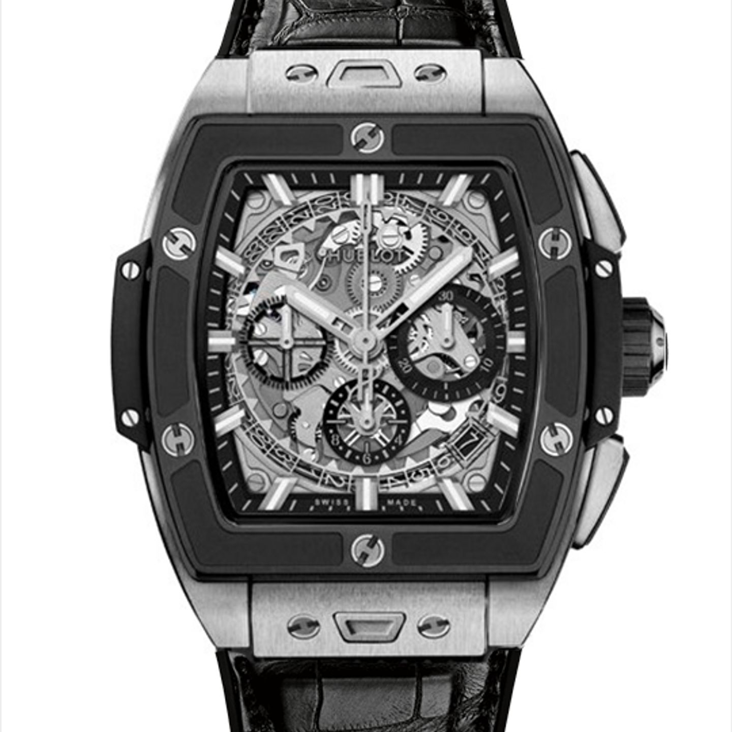 Hublot Spirit of Big Bang 642.NM.0170.LR (2022) - Transparent dial 42 mm Titanium case (1/1)