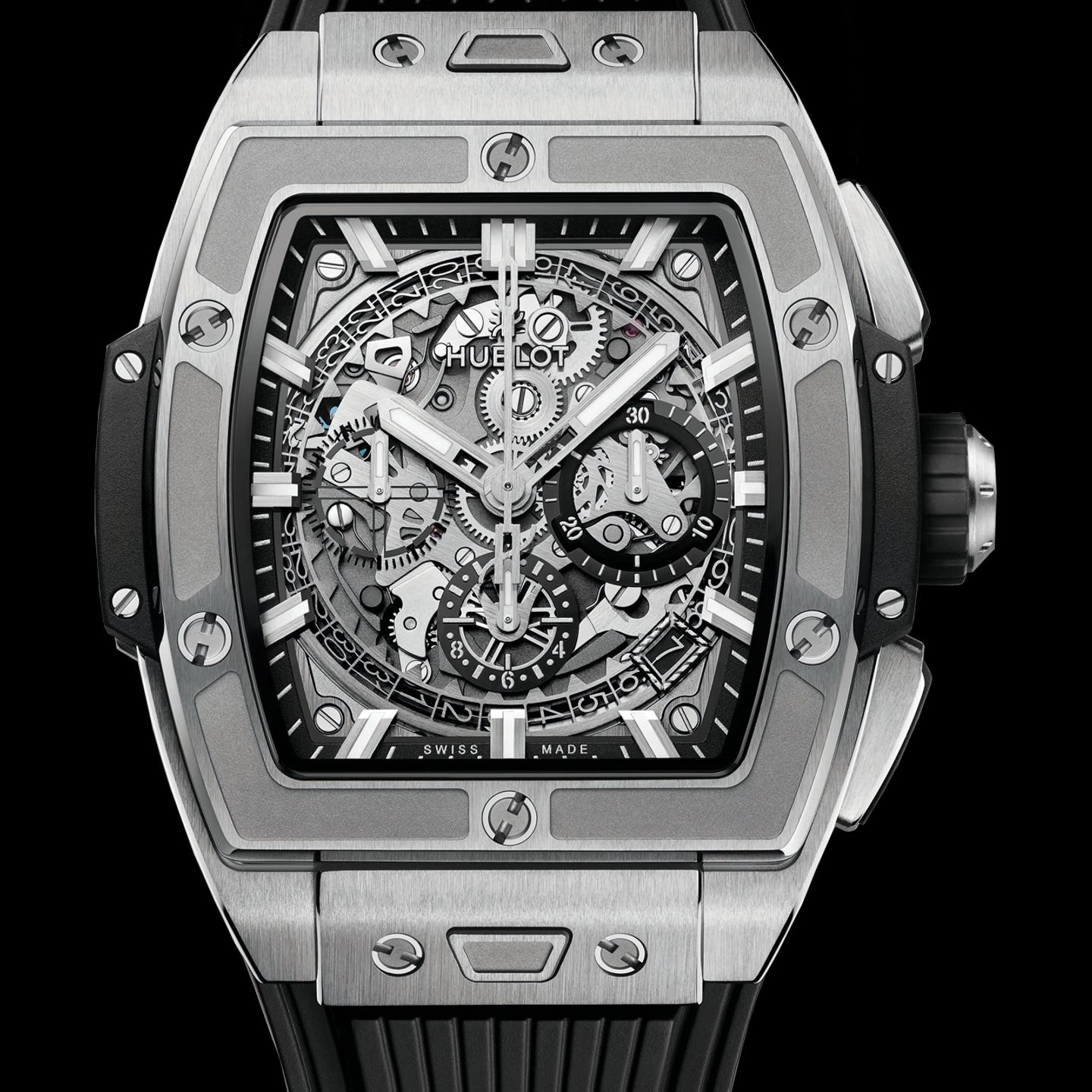 Hublot Spirit of Big Bang 642.NX.0170.RX (2022) - Transparant wijzerplaat 42mm Titanium (1/8)